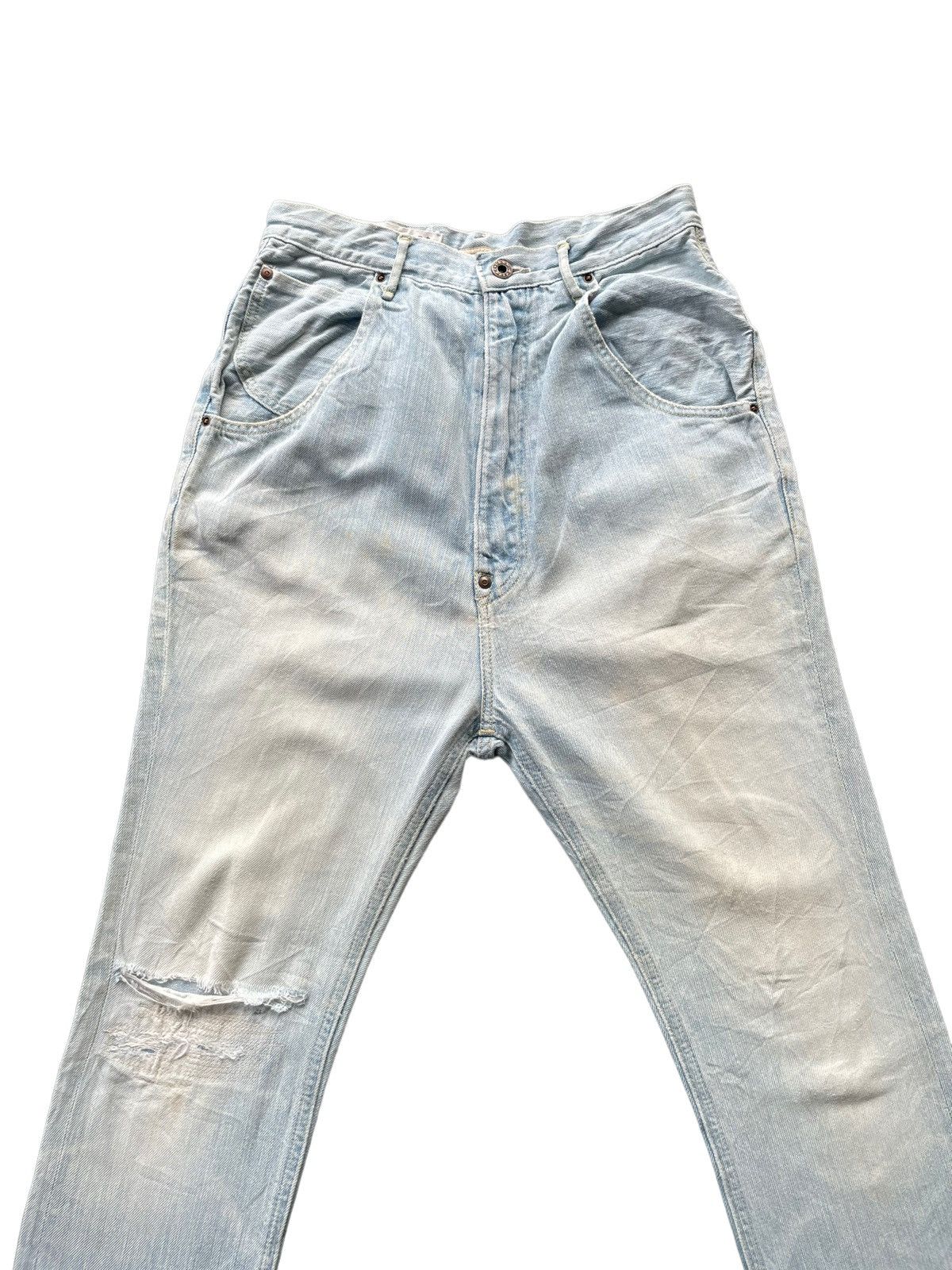 Japanese Brand Kapital Faded Wash Distresed Denim Size US 29 - 3 Thumbnail