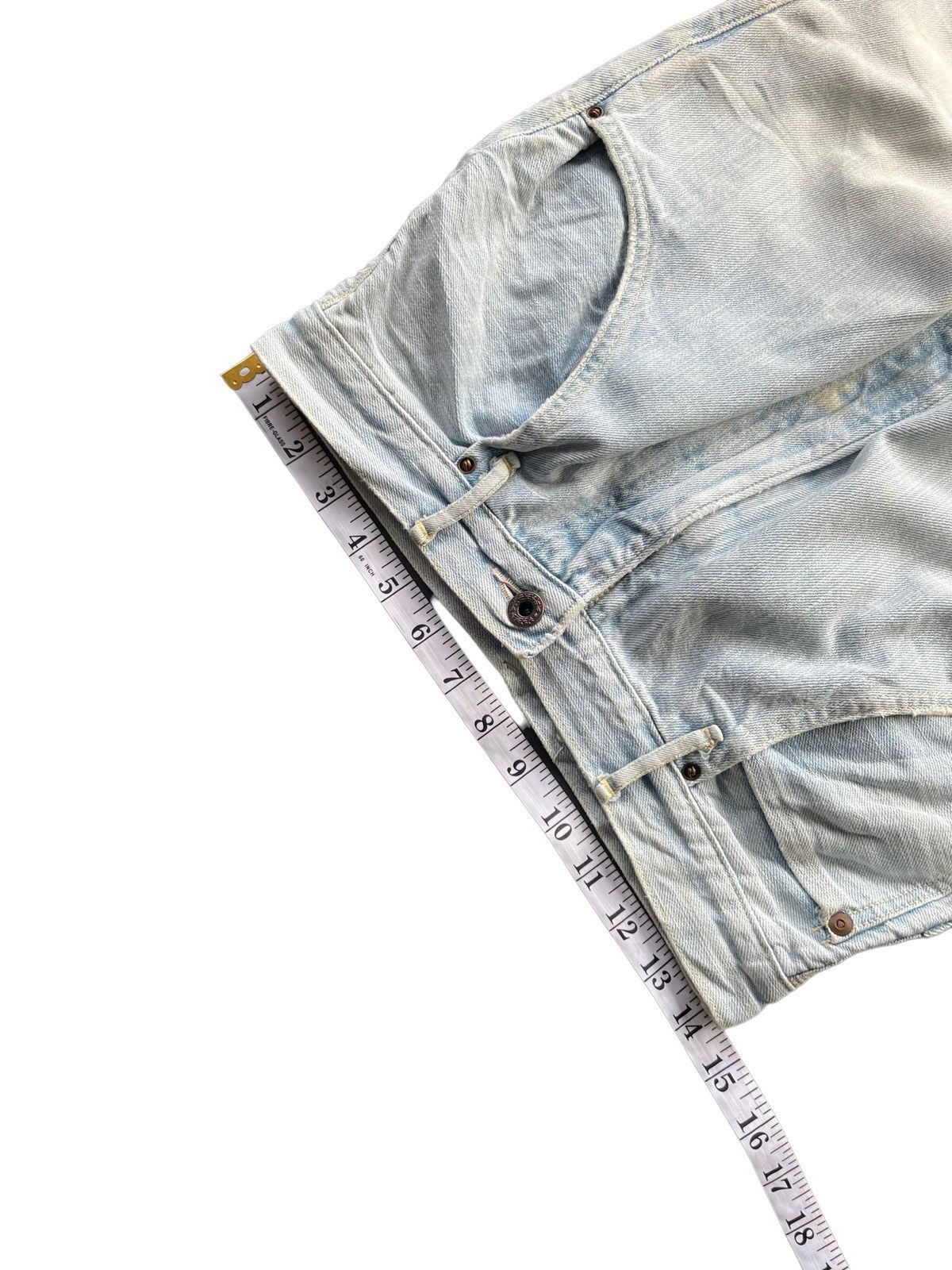 Japanese Brand Kapital Faded Wash Distresed Denim Size US 29 - 17 Thumbnail