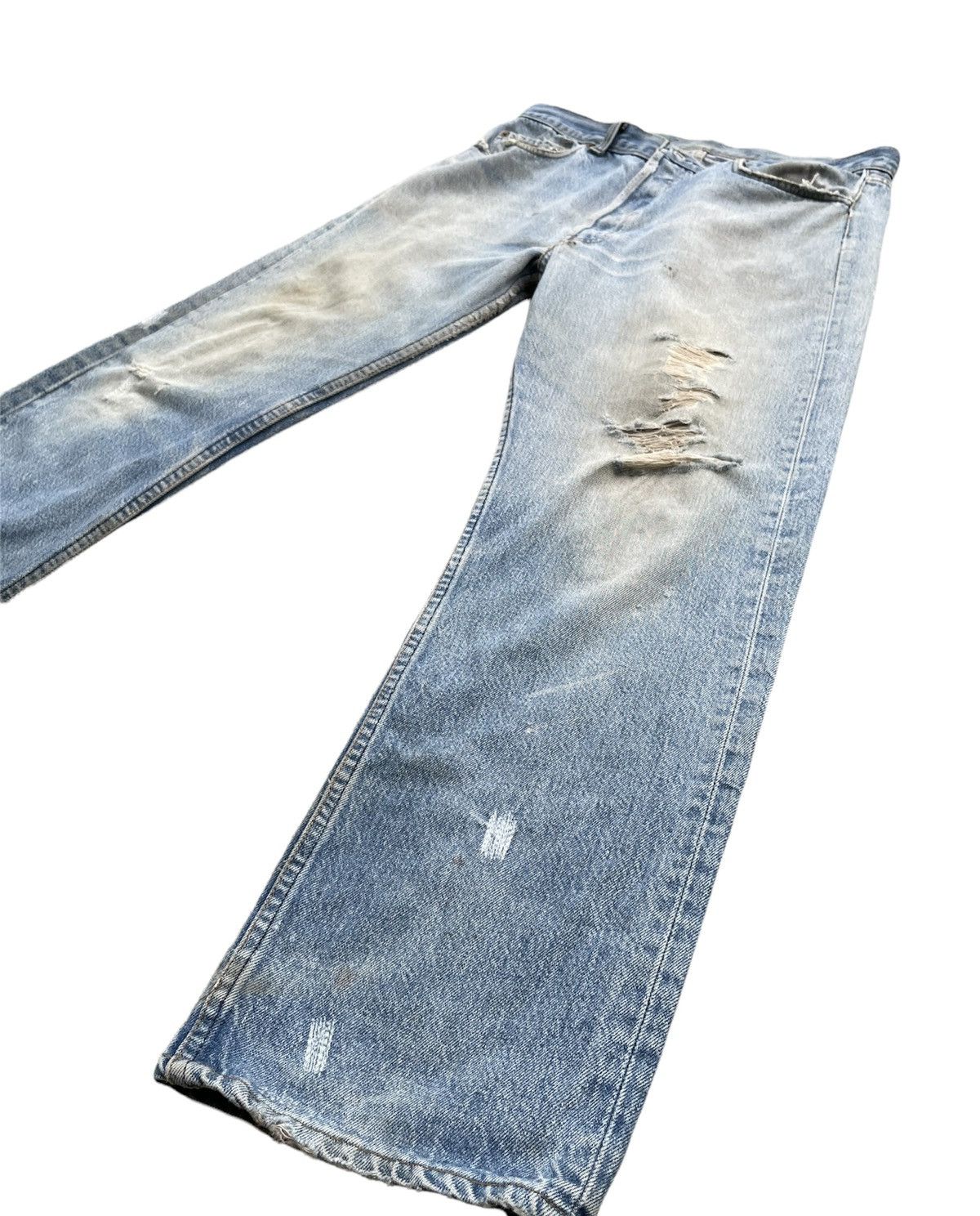 Levi's Levis 501 e 1988 Vintage Aging Distressed Size US 34 / EU 50 - 3 Thumbnail