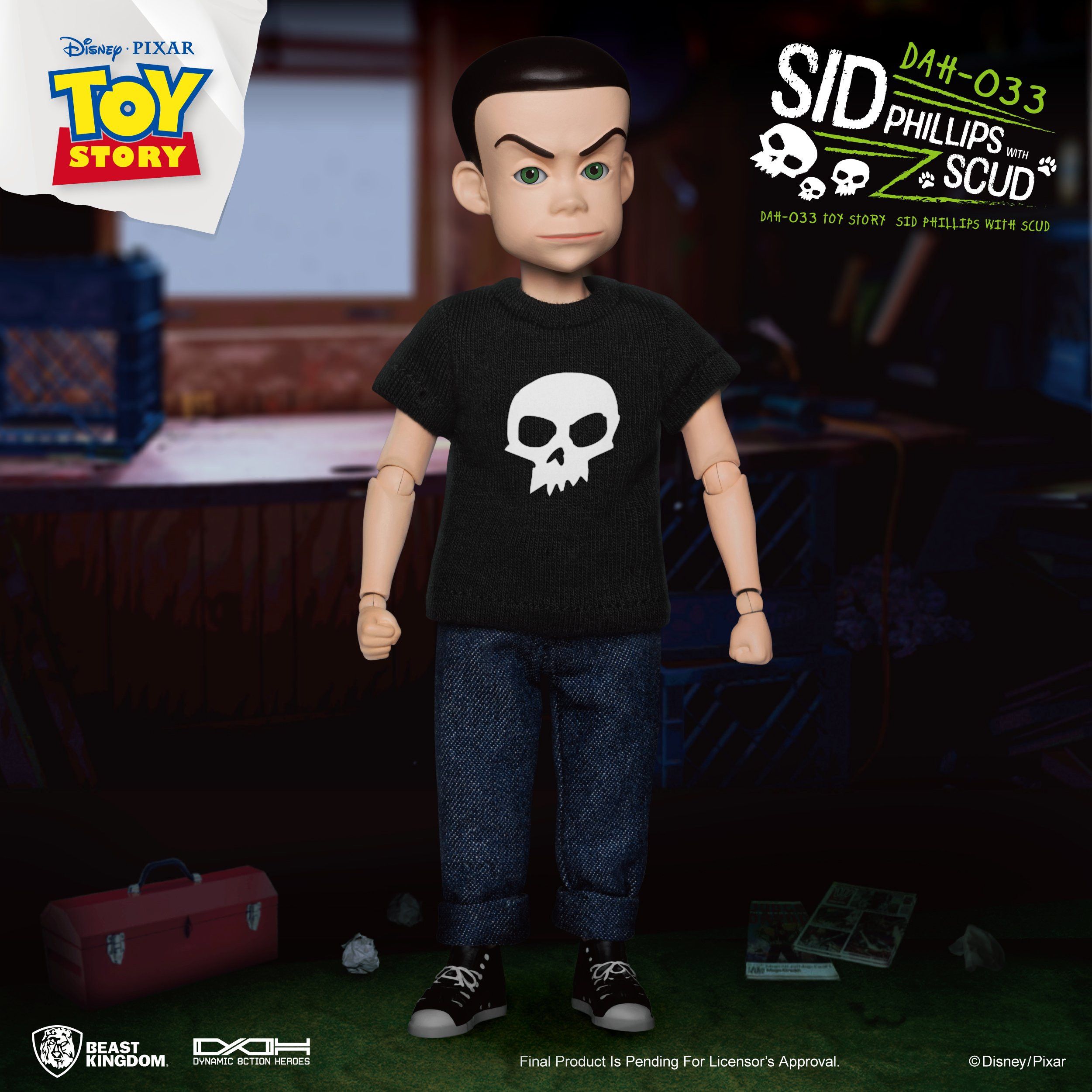 Disney 🔥Toy story sid phillips character skull cartoo beanie hat Size ONE SIZE - 5 Thumbnail
