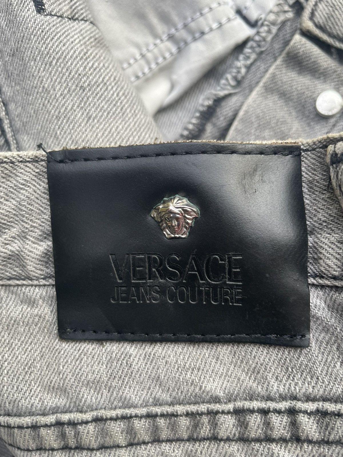 Versace Jeans Couture × Vintage Versace Jeans Couture Distresed Rework Denim Size US 32 / EU 48 - 11 Thumbnail