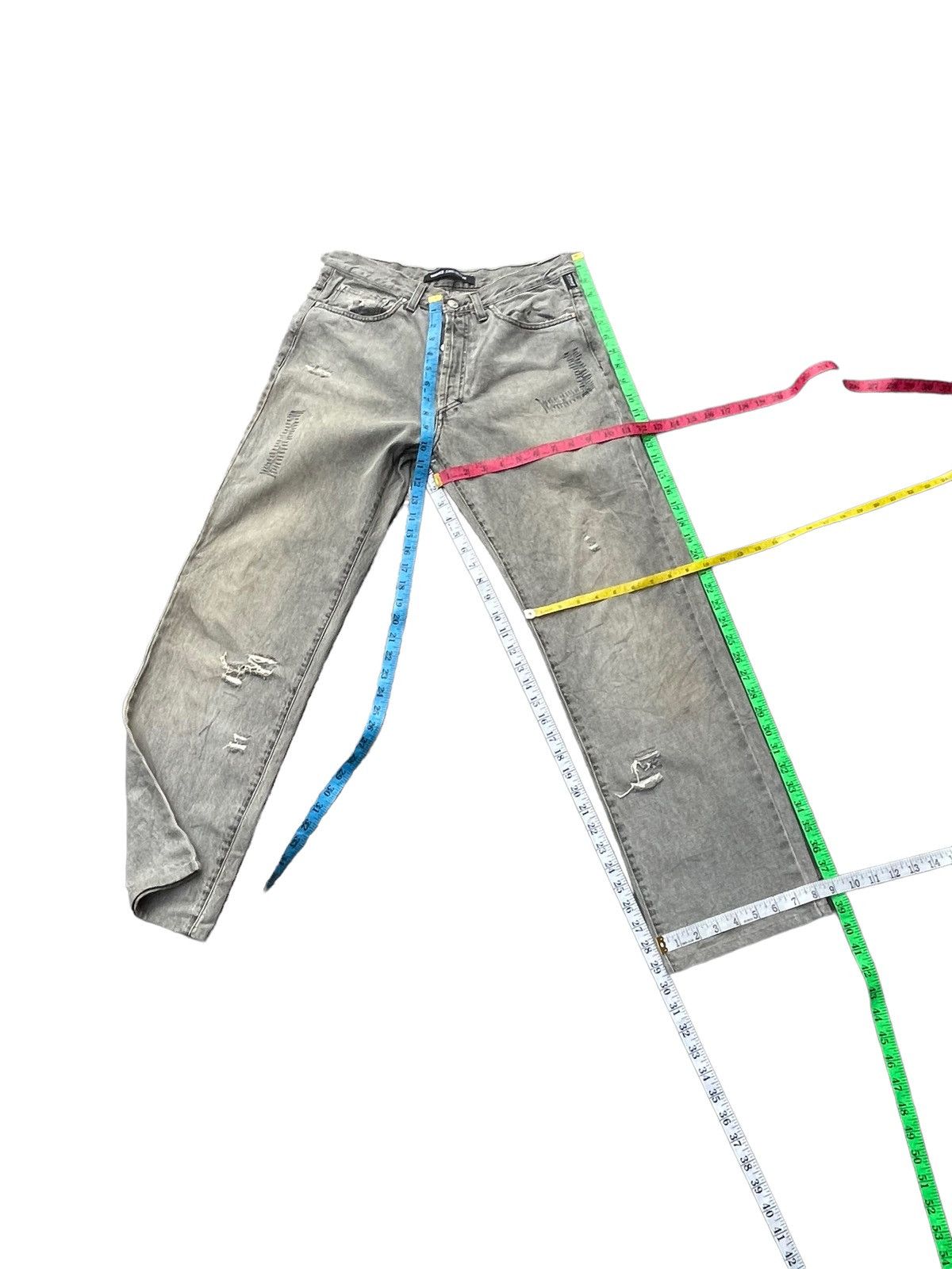 Versace Jeans Couture × Vintage Versace Jeans Couture Distresed Rework Denim Size US 32 / EU 48 - 21 Thumbnail