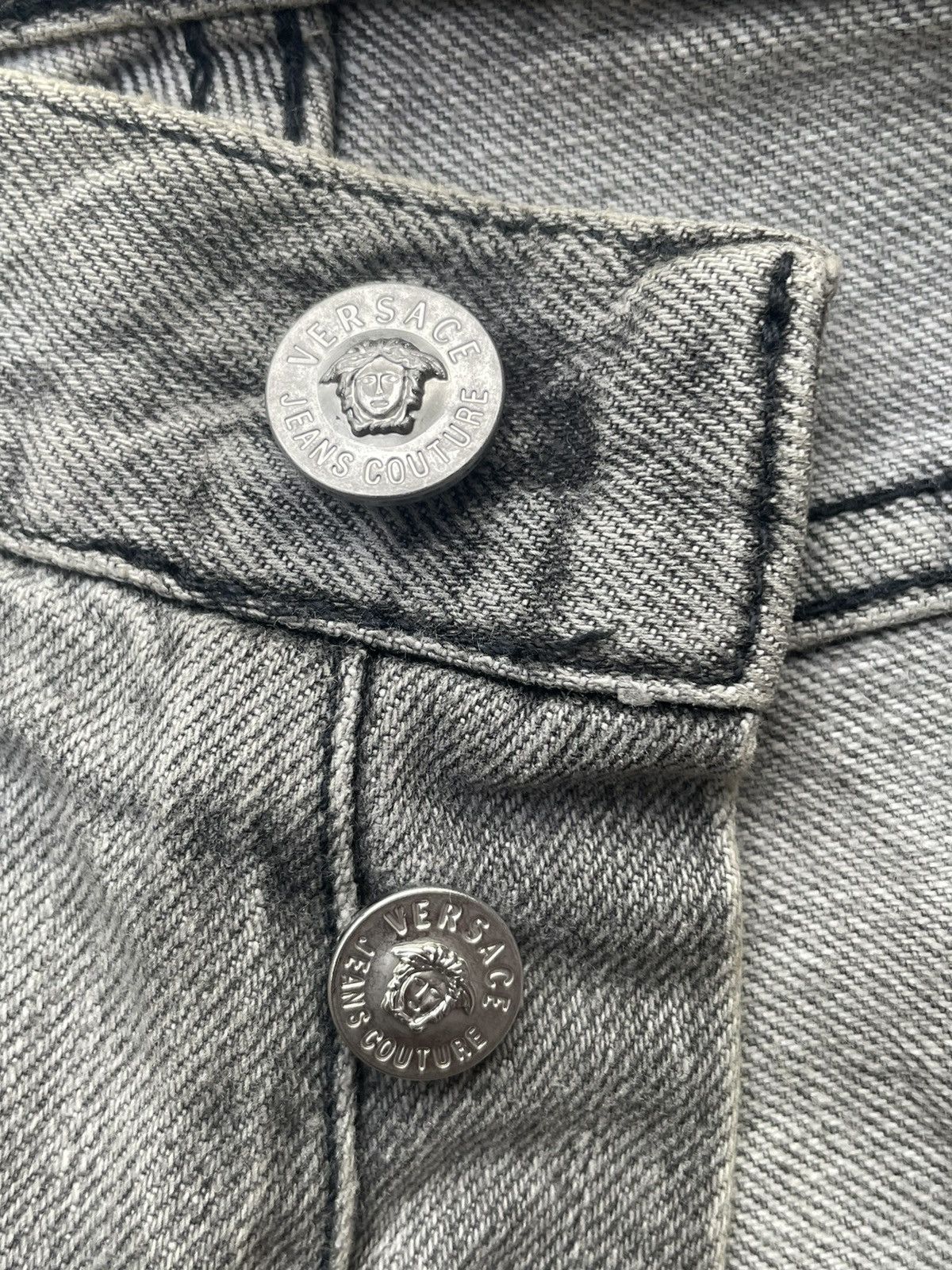 Versace Jeans Couture × Vintage Versace Jeans Couture Distresed Rework Denim Size US 32 / EU 48 - 17 Thumbnail