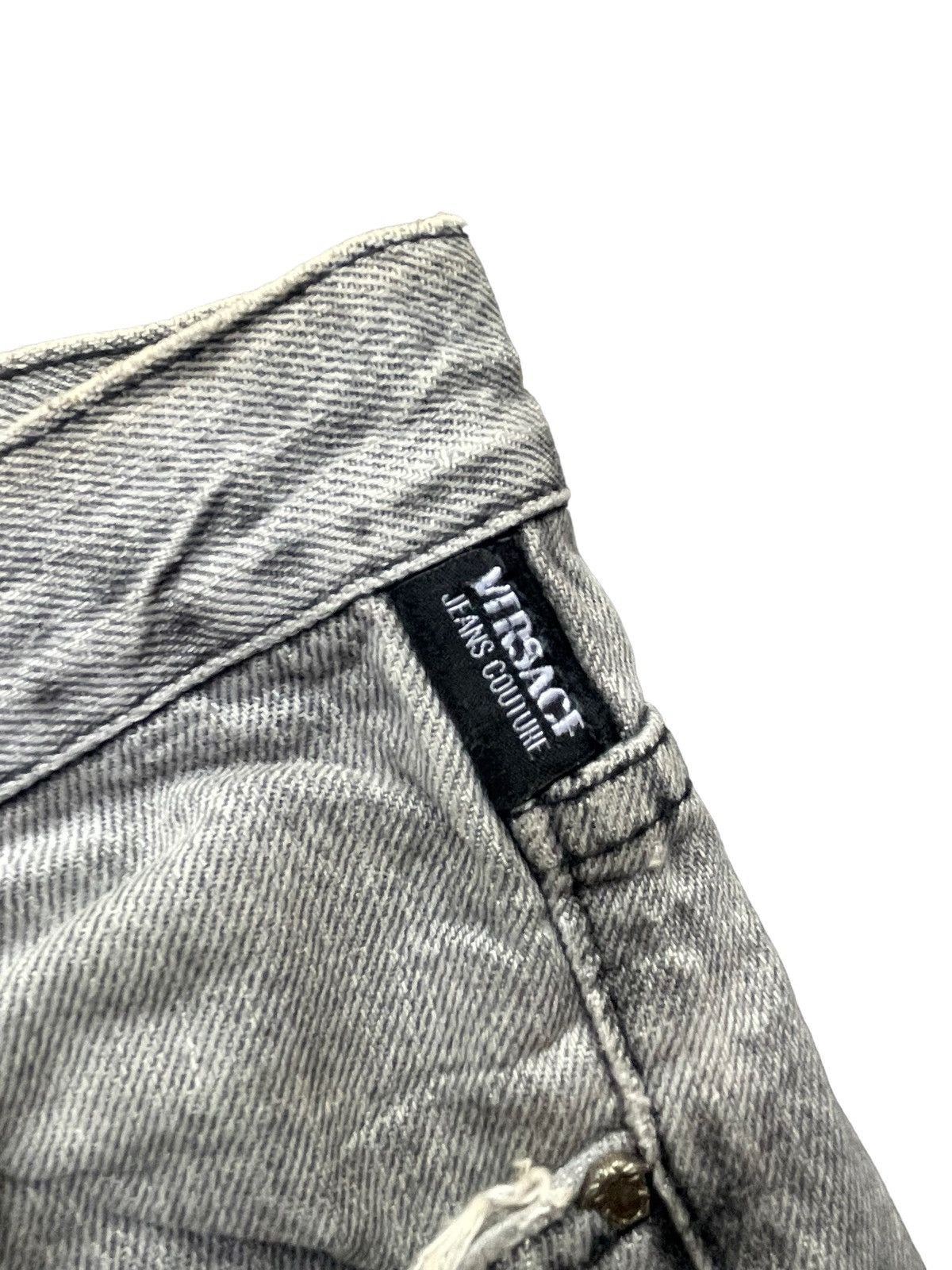 Versace Jeans Couture × Vintage Versace Jeans Couture Distresed Rework Denim Size US 32 / EU 48 - 6 Thumbnail