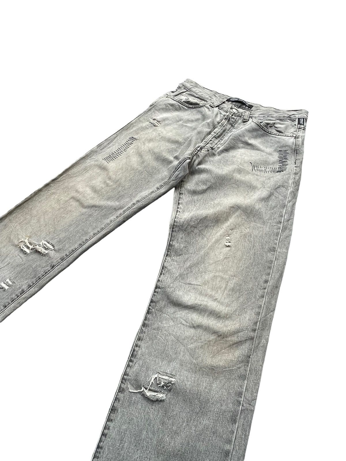 Versace Jeans Couture × Vintage Versace Jeans Couture Distresed Rework Denim Size US 32 / EU 48 - 2 Thumbnail