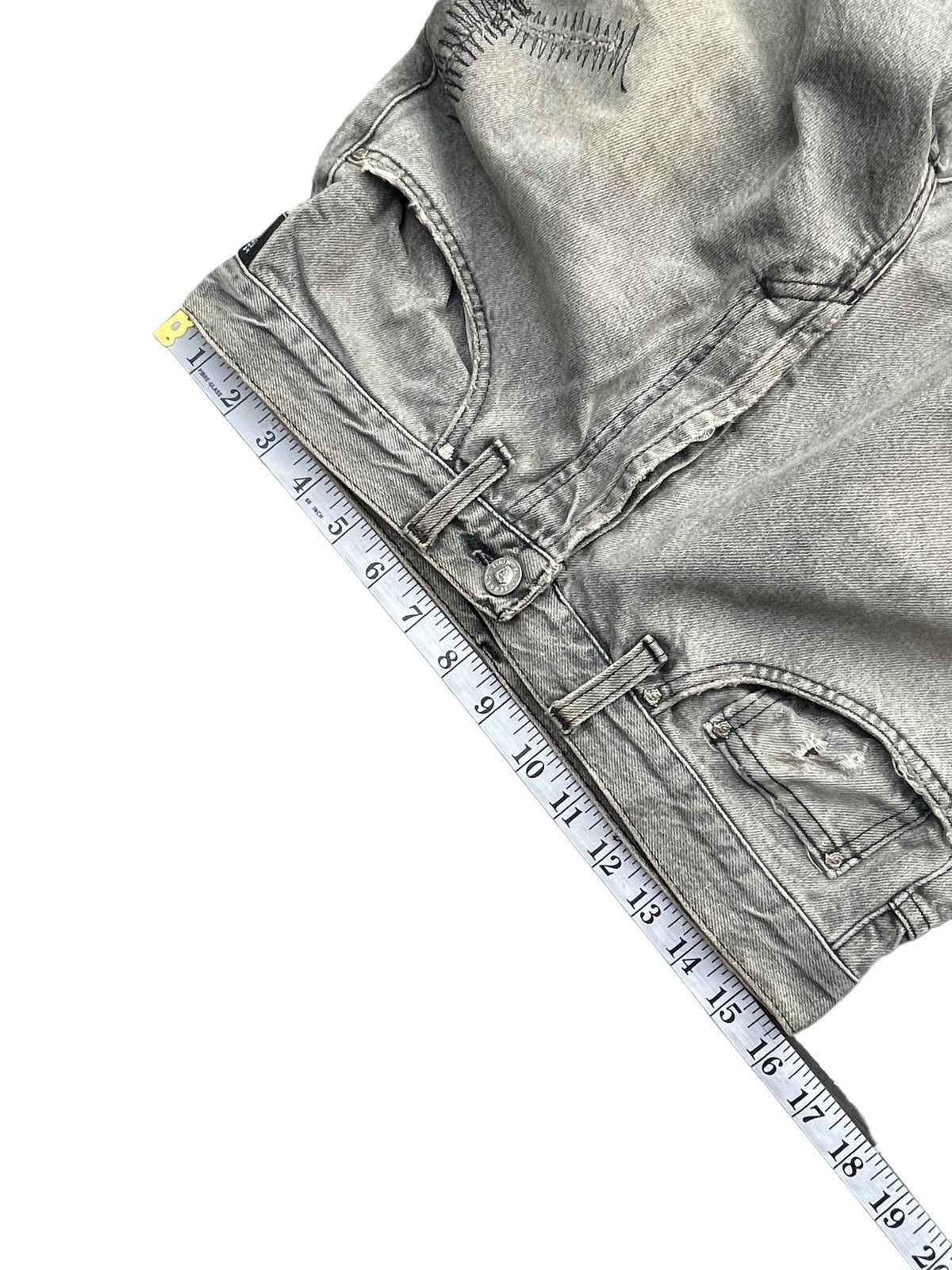 Versace Jeans Couture × Vintage Versace Jeans Couture Distresed Rework Denim Size US 32 / EU 48 - 20 Thumbnail