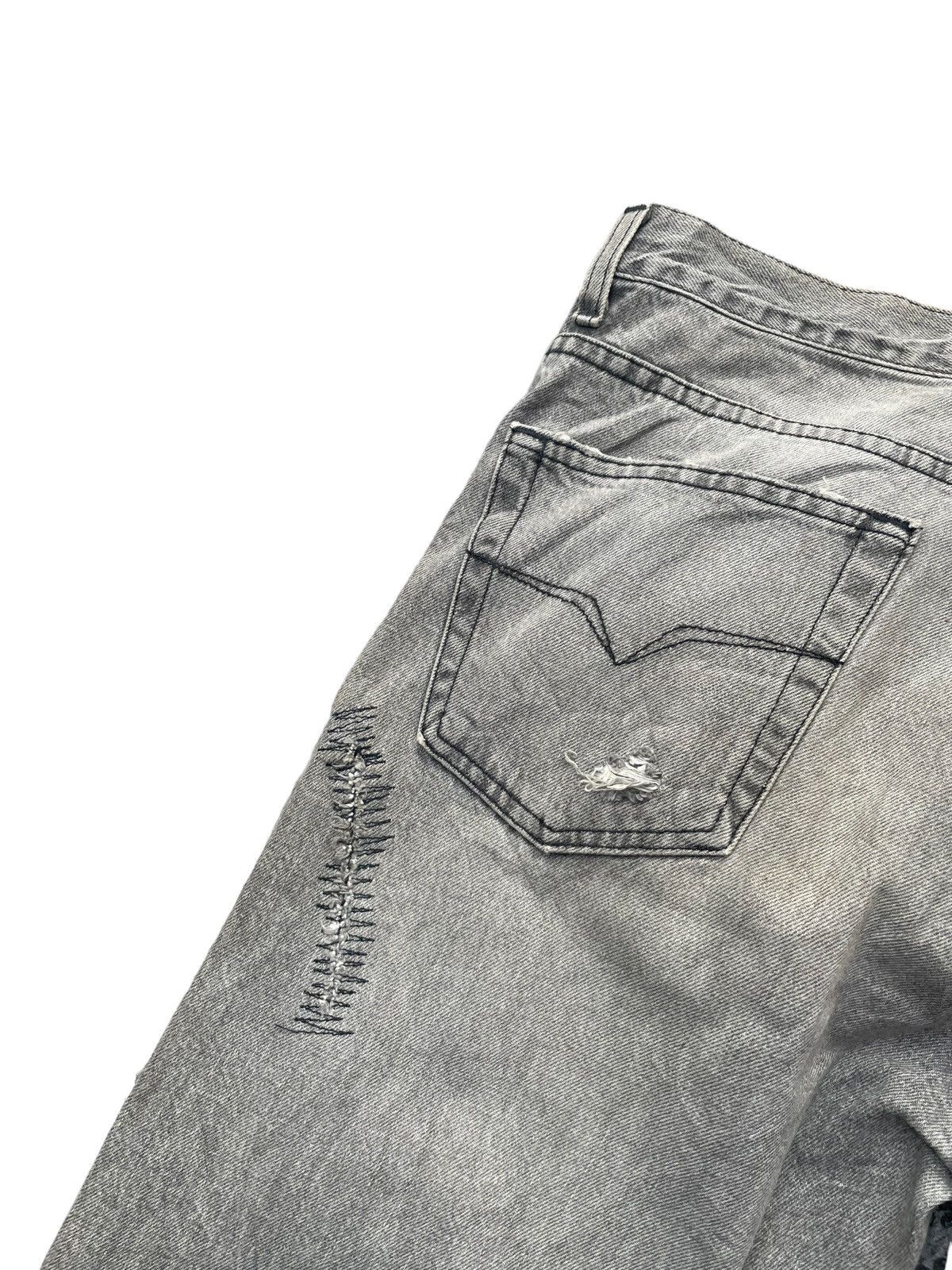 Versace Jeans Couture × Vintage Versace Jeans Couture Distresed Rework Denim Size US 32 / EU 48 - 9 Thumbnail