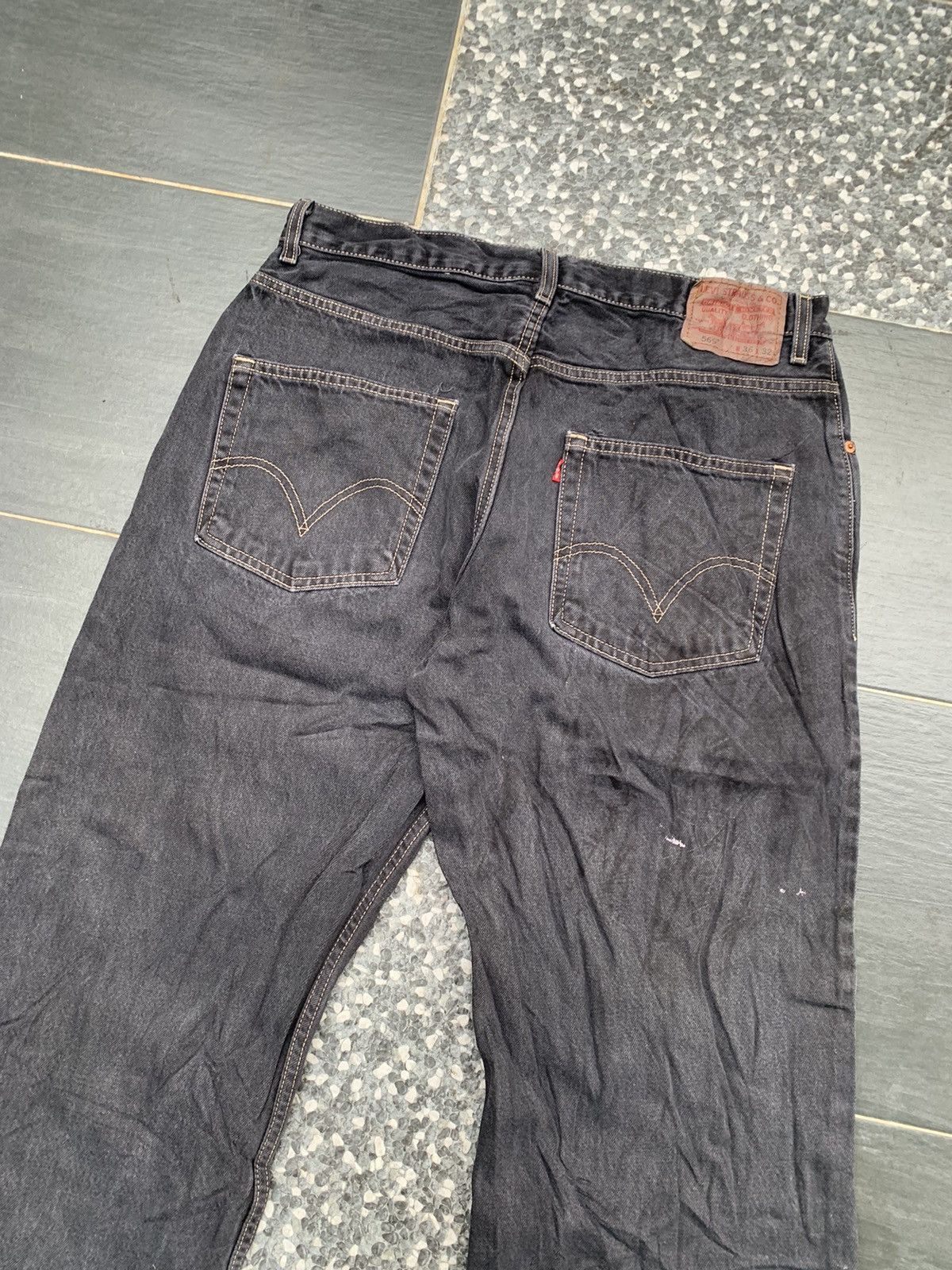 Levi's Crazy Vintage Levis 569 Black Denim Size US 35 - 8 Thumbnail