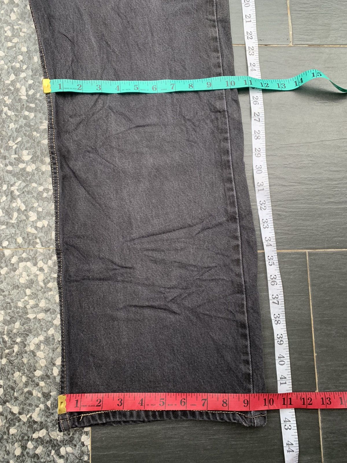 Levi's Crazy Vintage Levis 569 Black Denim Size US 35 - 13 Thumbnail