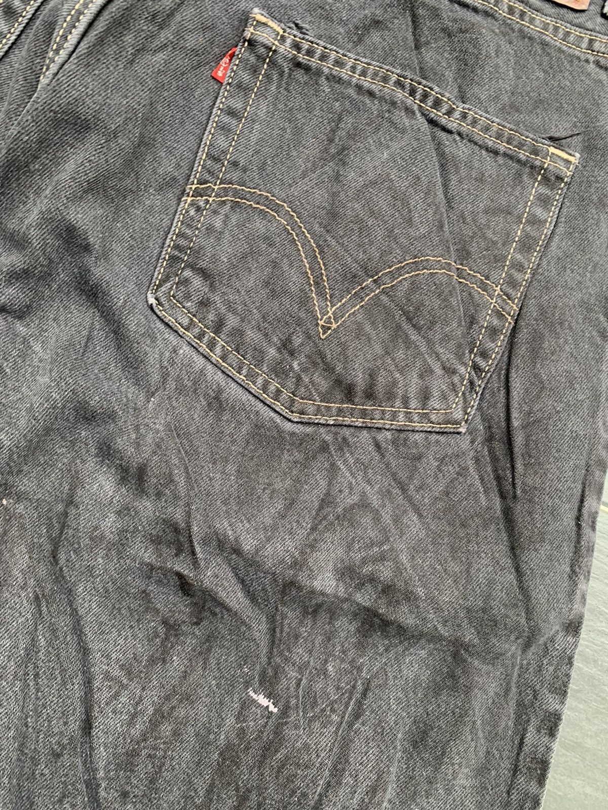 Levi's Crazy Vintage Levis 569 Black Denim Size US 35 - 9 Thumbnail
