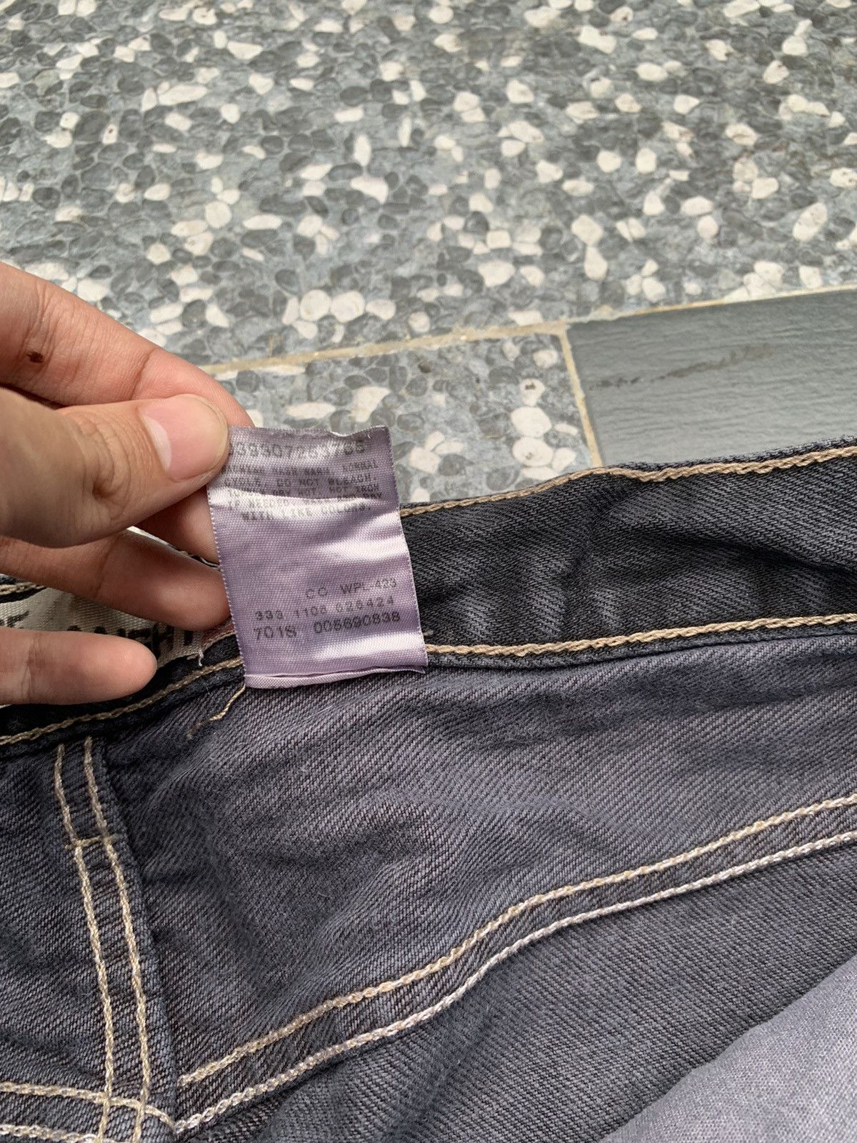 Levi's Crazy Vintage Levis 569 Black Denim Size US 35 - 6 Thumbnail