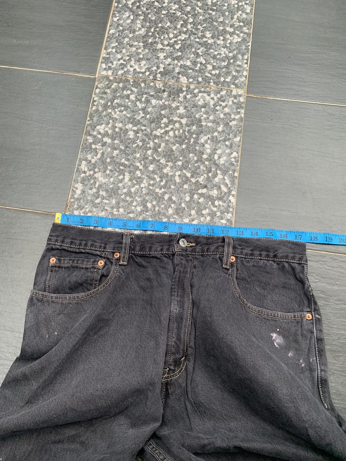 Levi's Crazy Vintage Levis 569 Black Denim Size US 35 - 11 Thumbnail