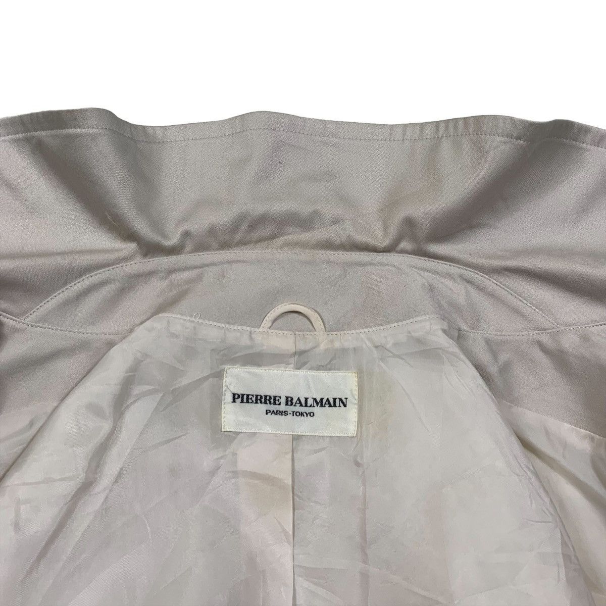 Pierre Balmain × Vintage PIERRE BALMAIN Paris Fashion Designer Trench Coats Jacket Size US S / EU 44-46 / 1 - 10 Thumbnail