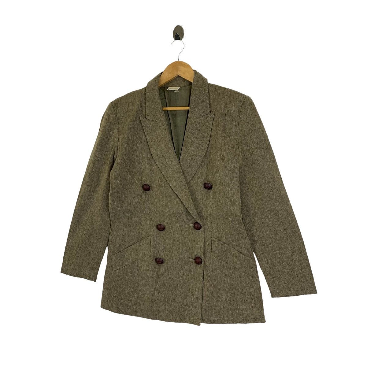 Vintage KRIZIA POI Italian Designer Made In Italy Blazer Coat Jacket Size US S / EU 44-46 / 1 - 4 Thumbnail