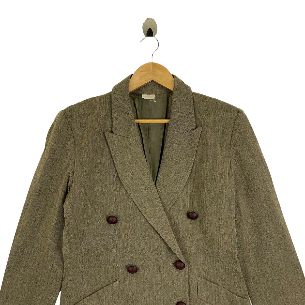 Vintage KRIZIA POI Italian Designer Made In Italy Blazer Coat Jacket Size US S / EU 44-46 / 1 - 5 Thumbnail
