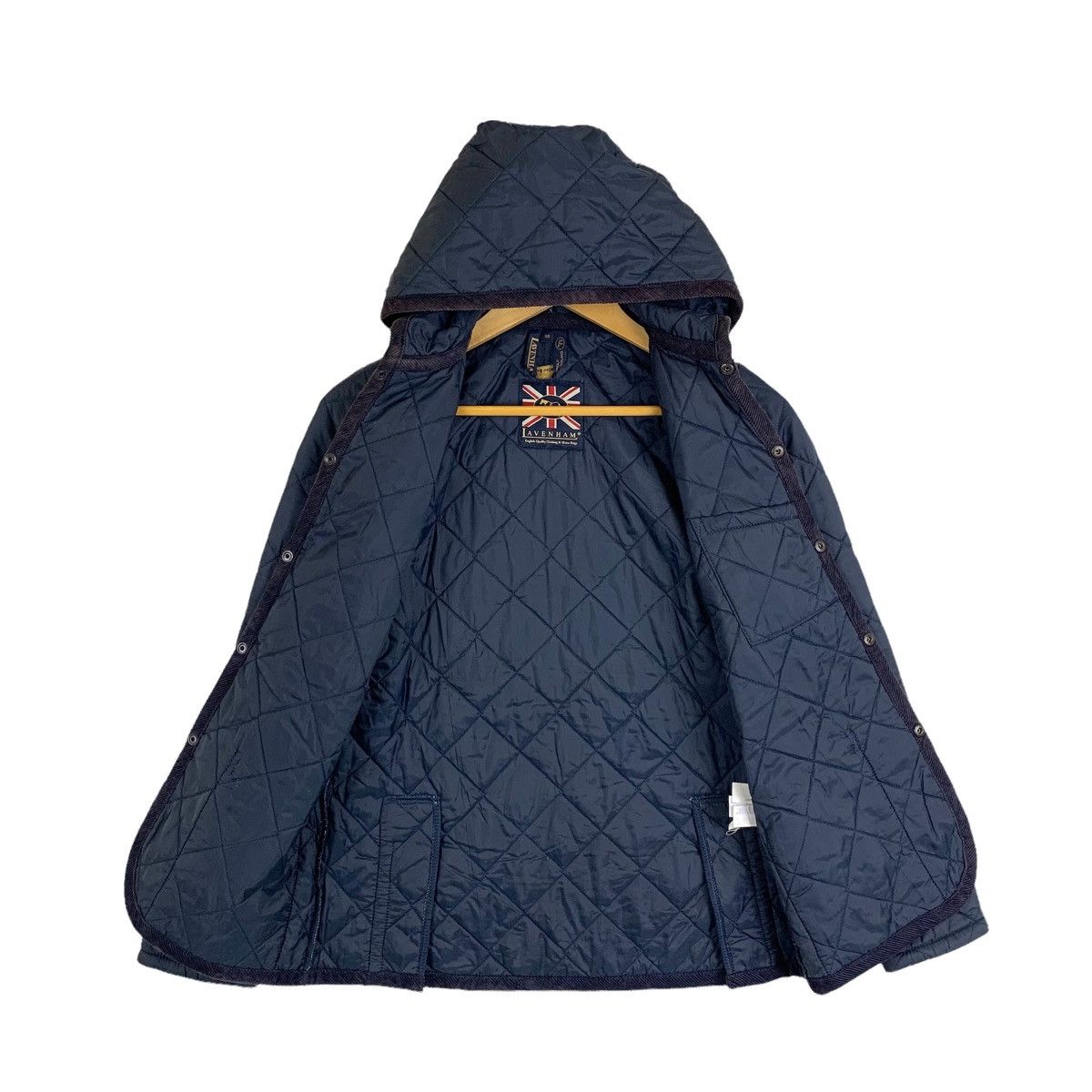 Lavenham × Vintage Vintage LAVENHAM England Casual Quilted Hoodie Jacket Size US XS / EU 42 / 0 - 3 Thumbnail
