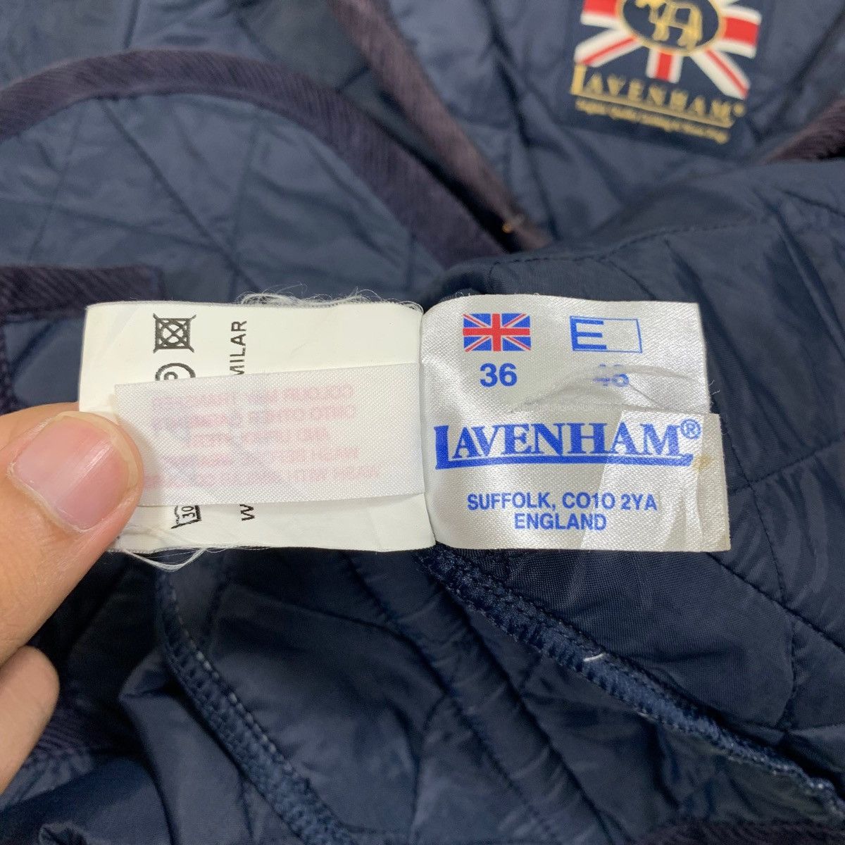 Lavenham × Vintage Vintage LAVENHAM England Casual Quilted Hoodie Jacket Size US XS / EU 42 / 0 - 9 Thumbnail