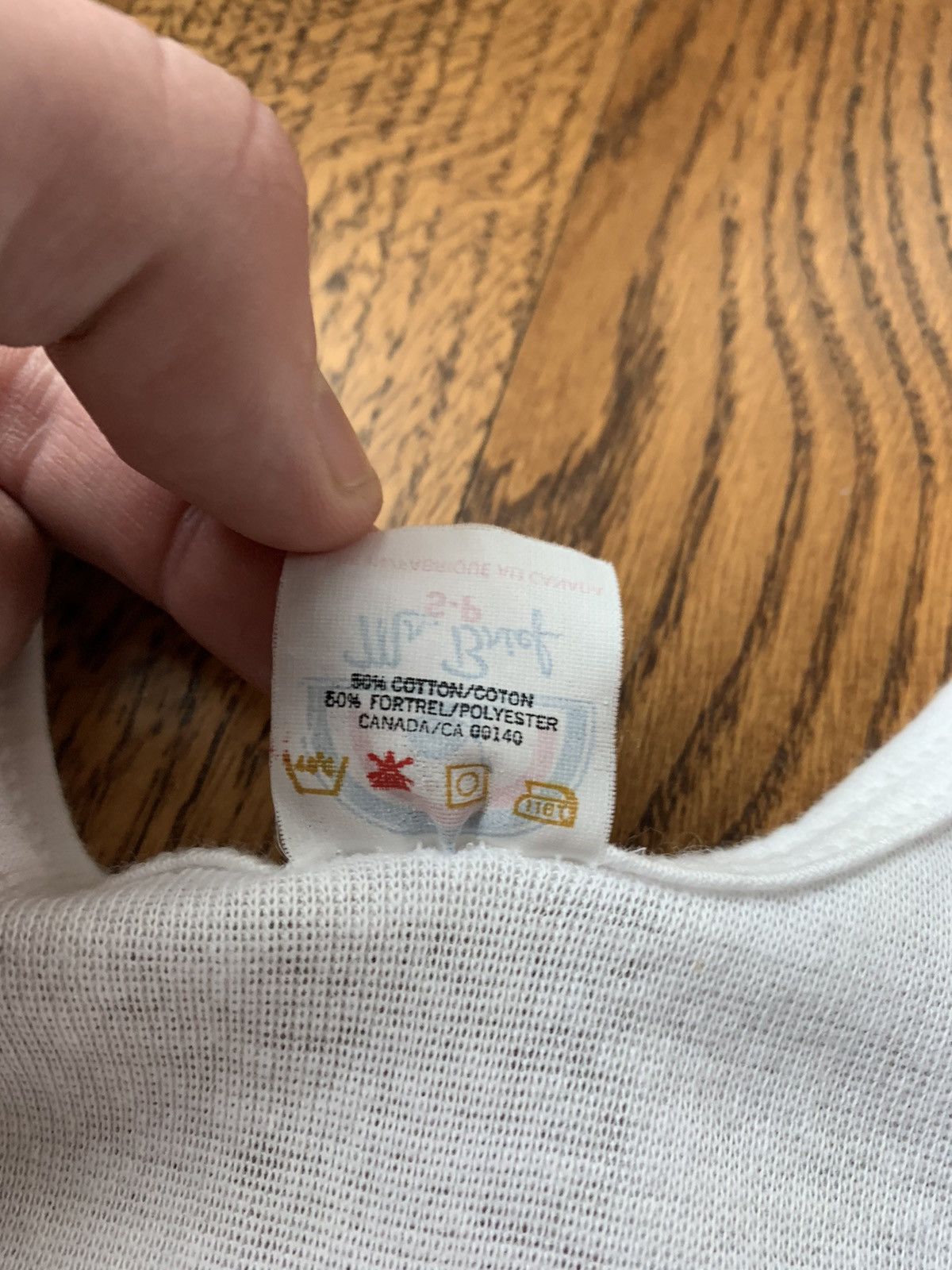 Vintage 1970s Tank Top Vintage White Wife Beater 50/50 Thin Nip Smal Size US S / EU 44-46 / 1 - 5 Thumbnail