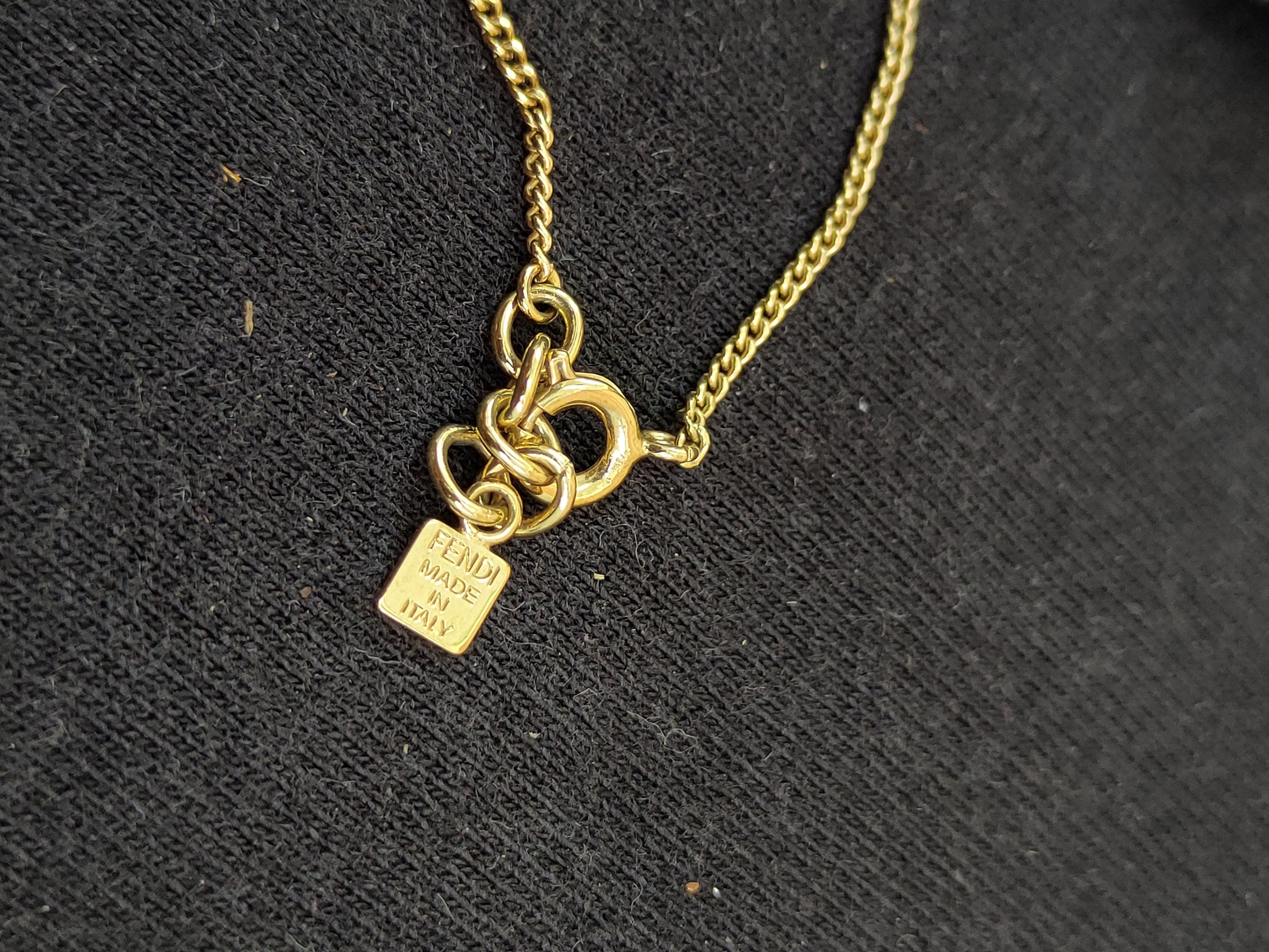 Fendi Fendi Bracelet spell-out rhinestone necklace with box DLAL Size ONE SIZE - 6 Thumbnail