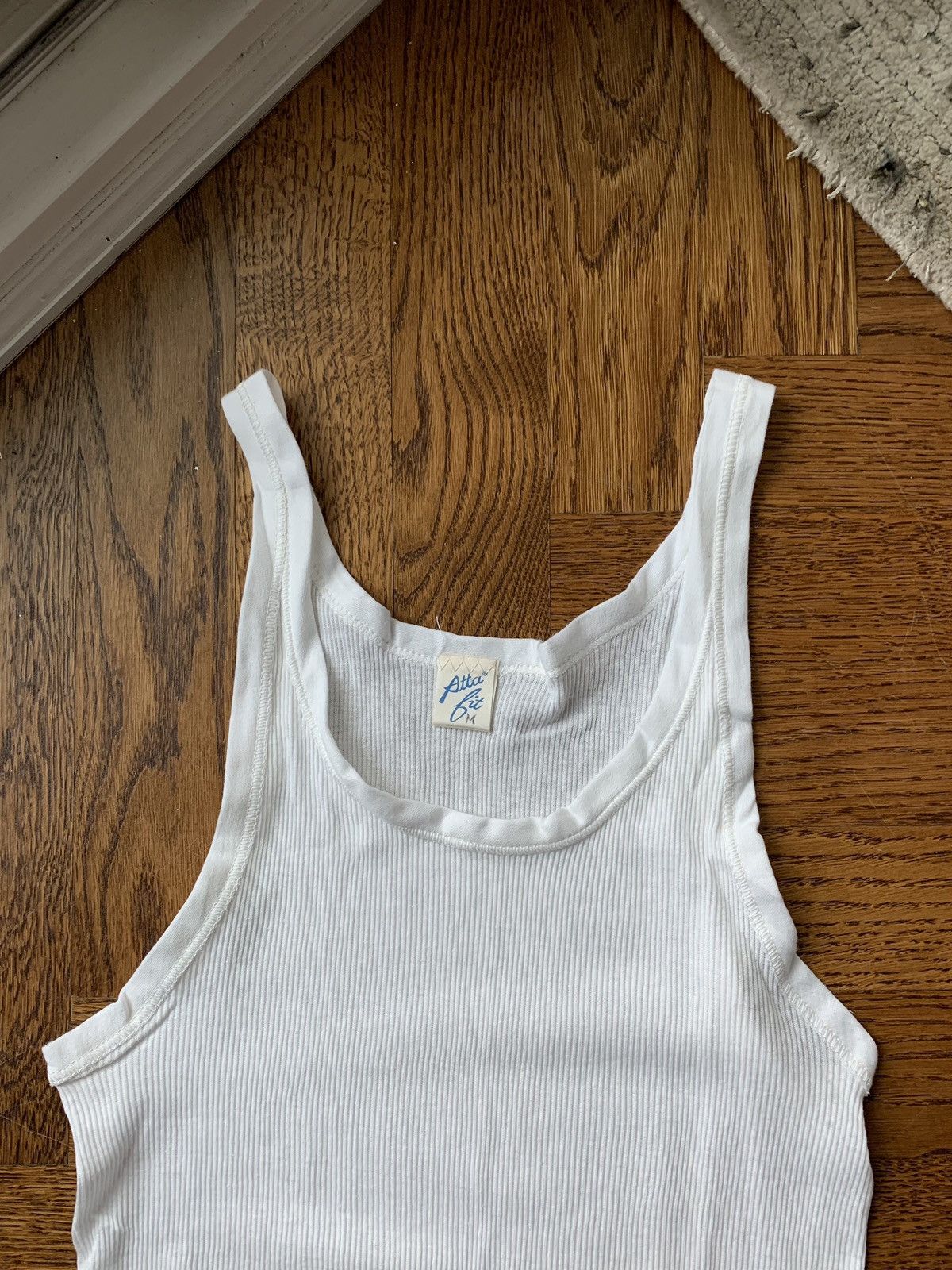 Other × Vintage True Vintage Slavic Tank Top Ribbed Wife Beater 60s 50s 70s Size US M / EU 48-50 / 2 - 12 Thumbnail