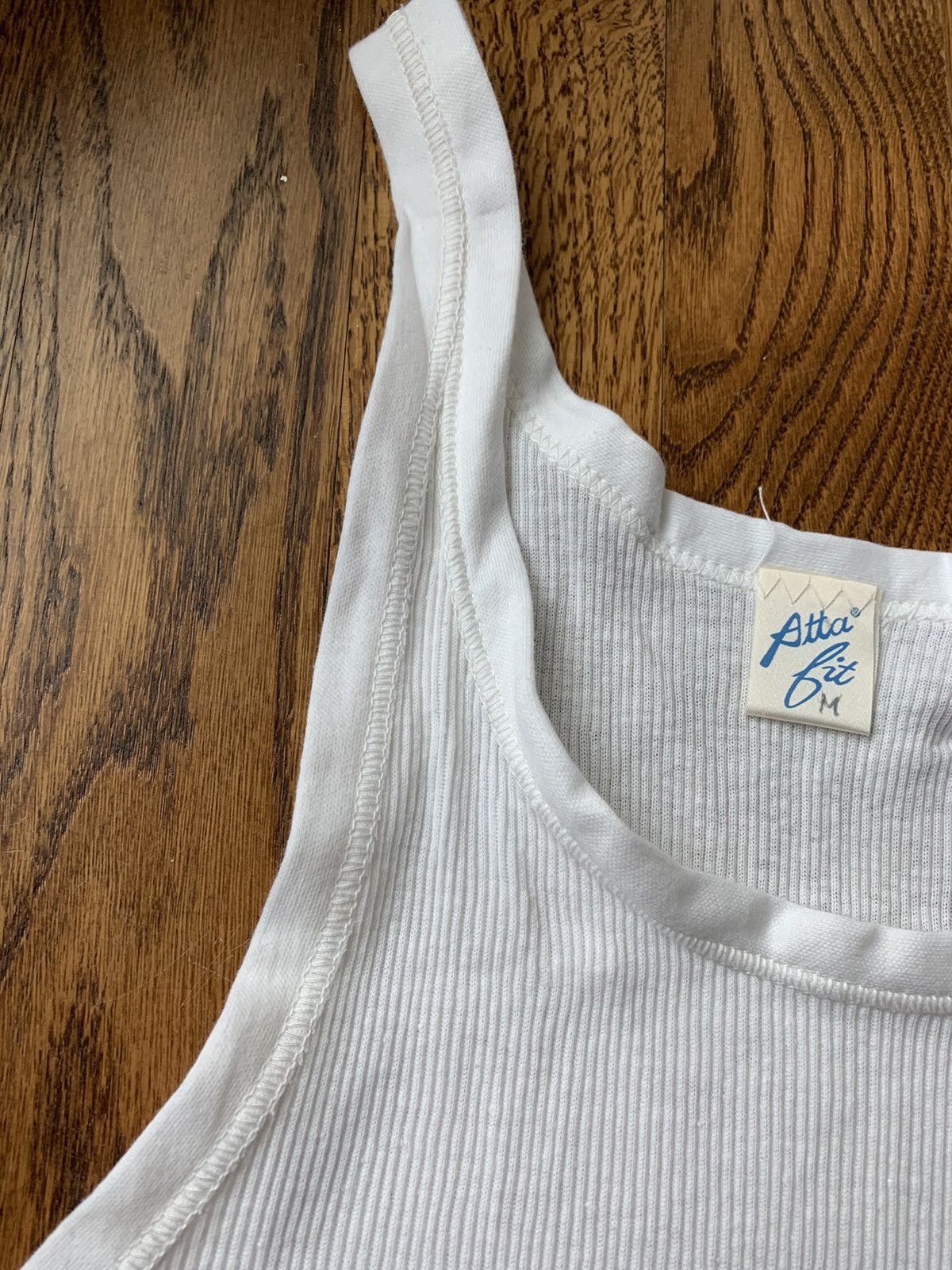 Other × Vintage True Vintage Slavic Tank Top Ribbed Wife Beater 60s 50s 70s Size US M / EU 48-50 / 2 - 4 Thumbnail