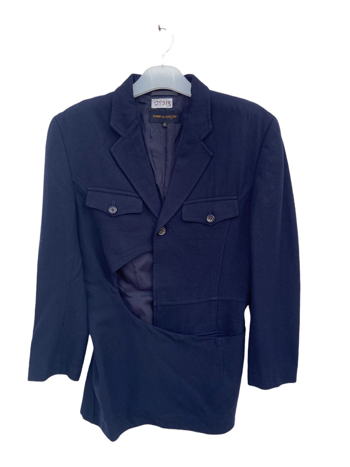 Comme des Garcons Vintage Comme Des Garcons Asymmetrical Blazer Jacket Size US S / EU 44-46 / 1 - 2 Thumbnail