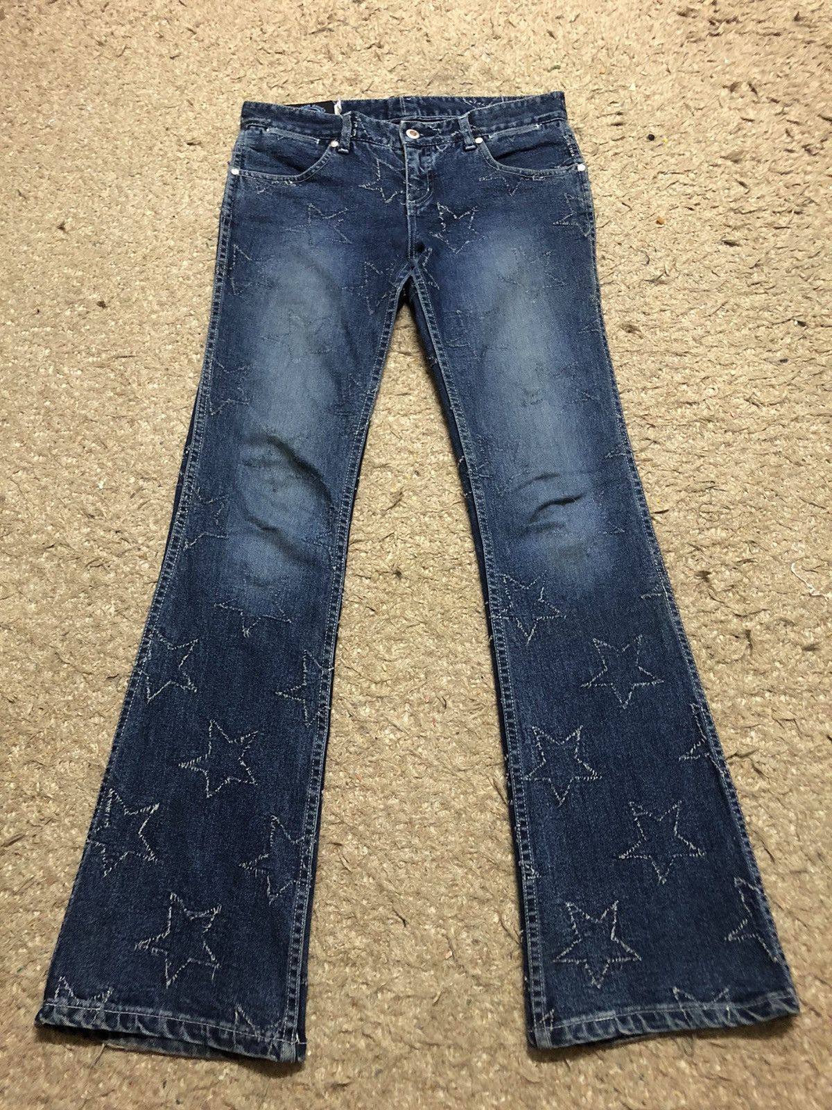 Hysteric Glamour × Japanese Brand JAPANESE BRANDS CUNCK FLARED DENIM PANTS HYSTERIC STYLE Size 30" / US 8 / IT 44 - 1 Thumbnail