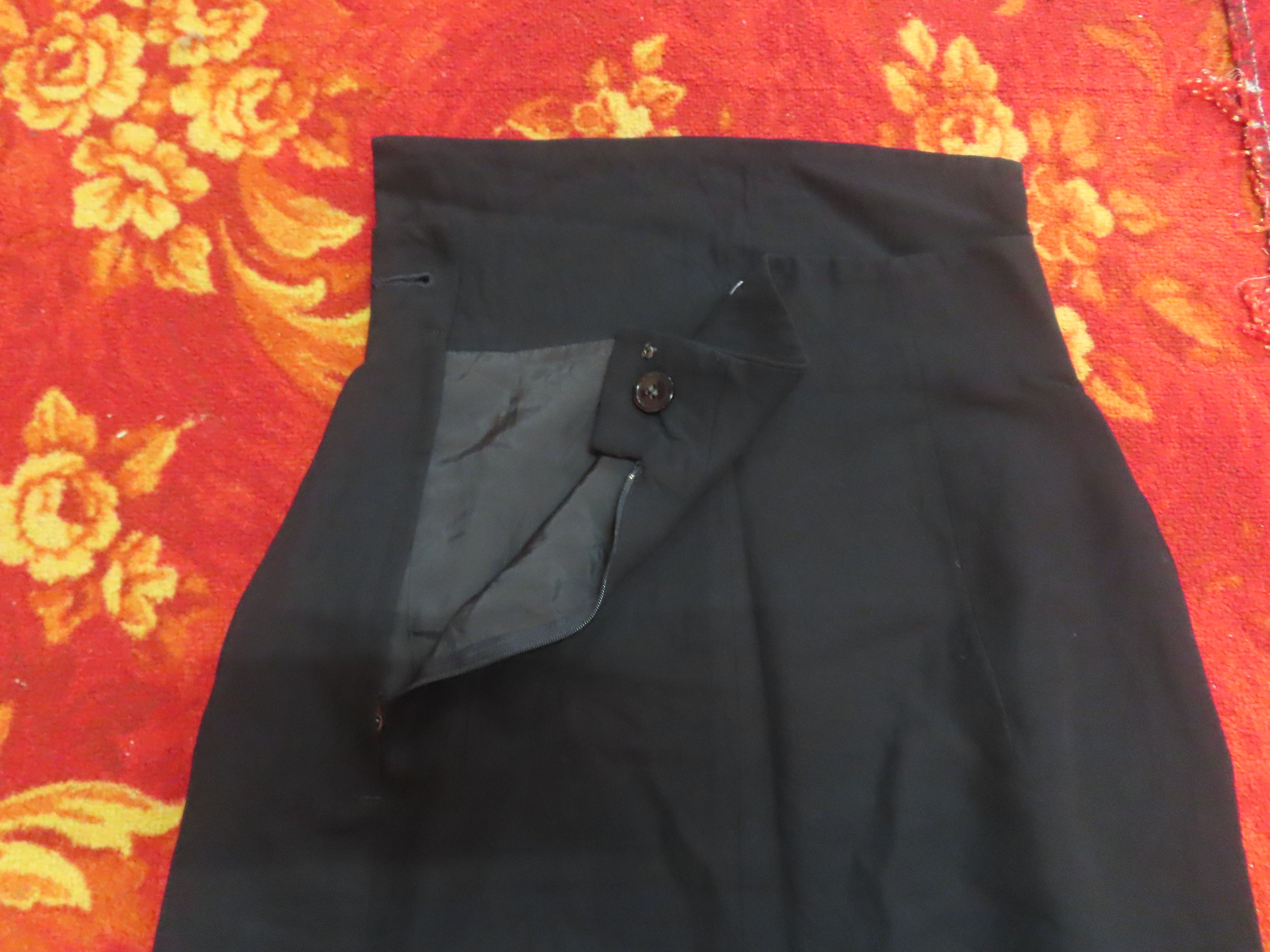 Vintage Vintage Yohji Yamamoto Mini Skirt Size 29" - 3 Thumbnail