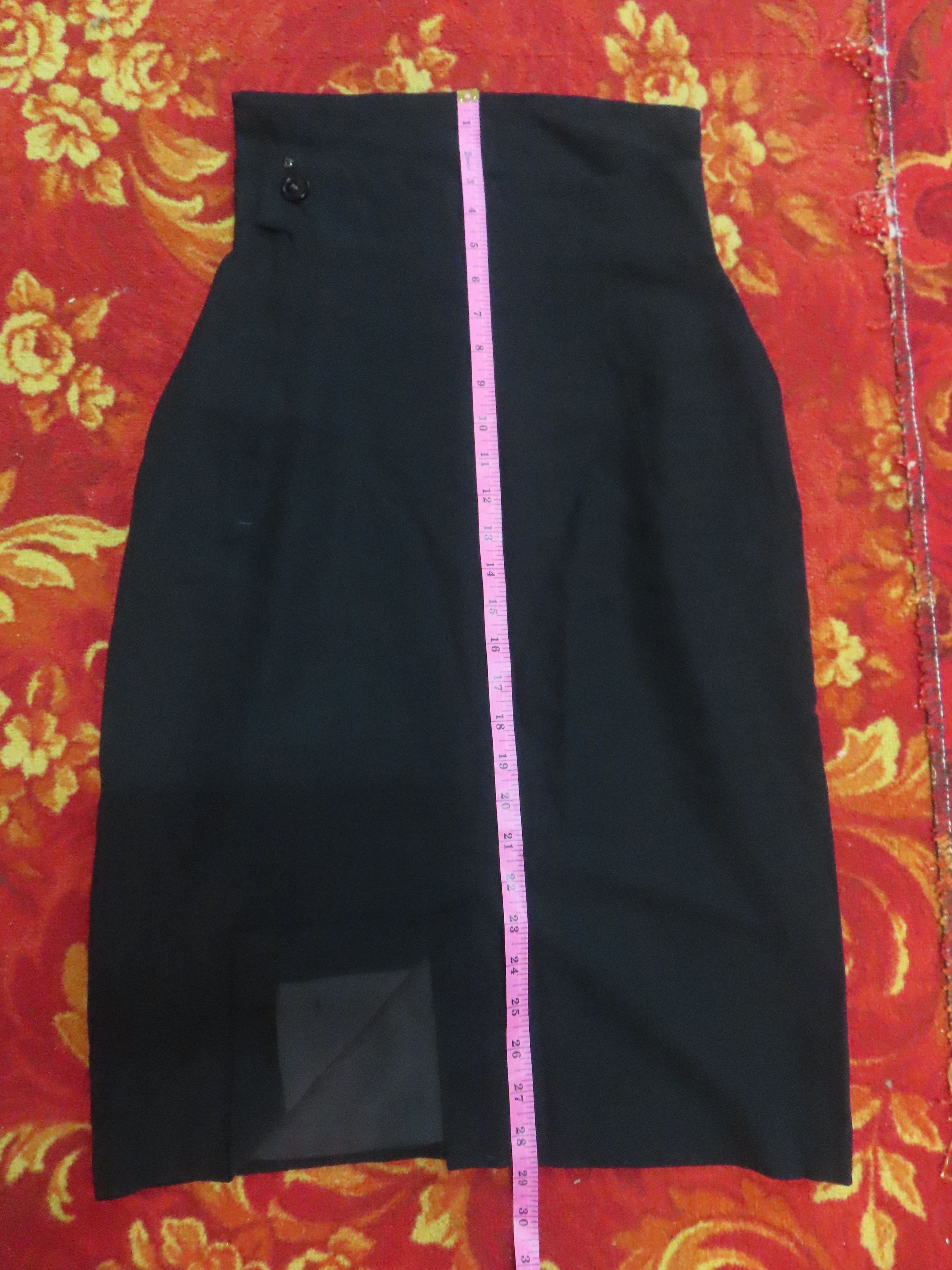 Vintage Vintage Yohji Yamamoto Mini Skirt Size 29" - 7 Thumbnail