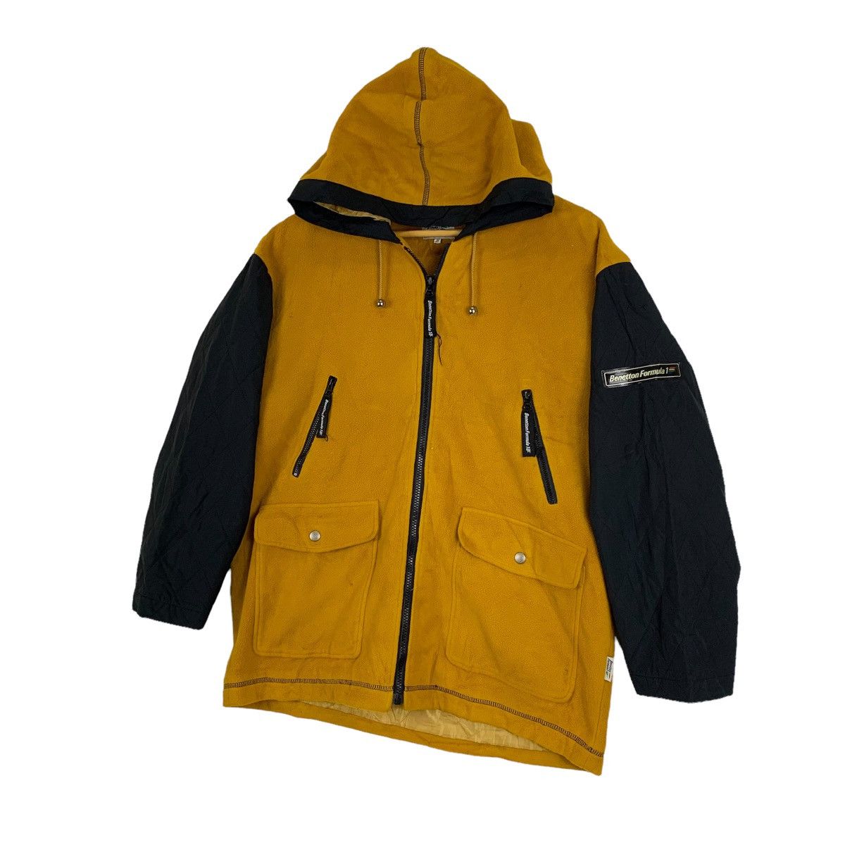 Benetton Vintage BENETTON Formula 1 Racing Team Fleece Hoodie Jacket Size US M / EU 48-50 / 2 - 4 Thumbnail