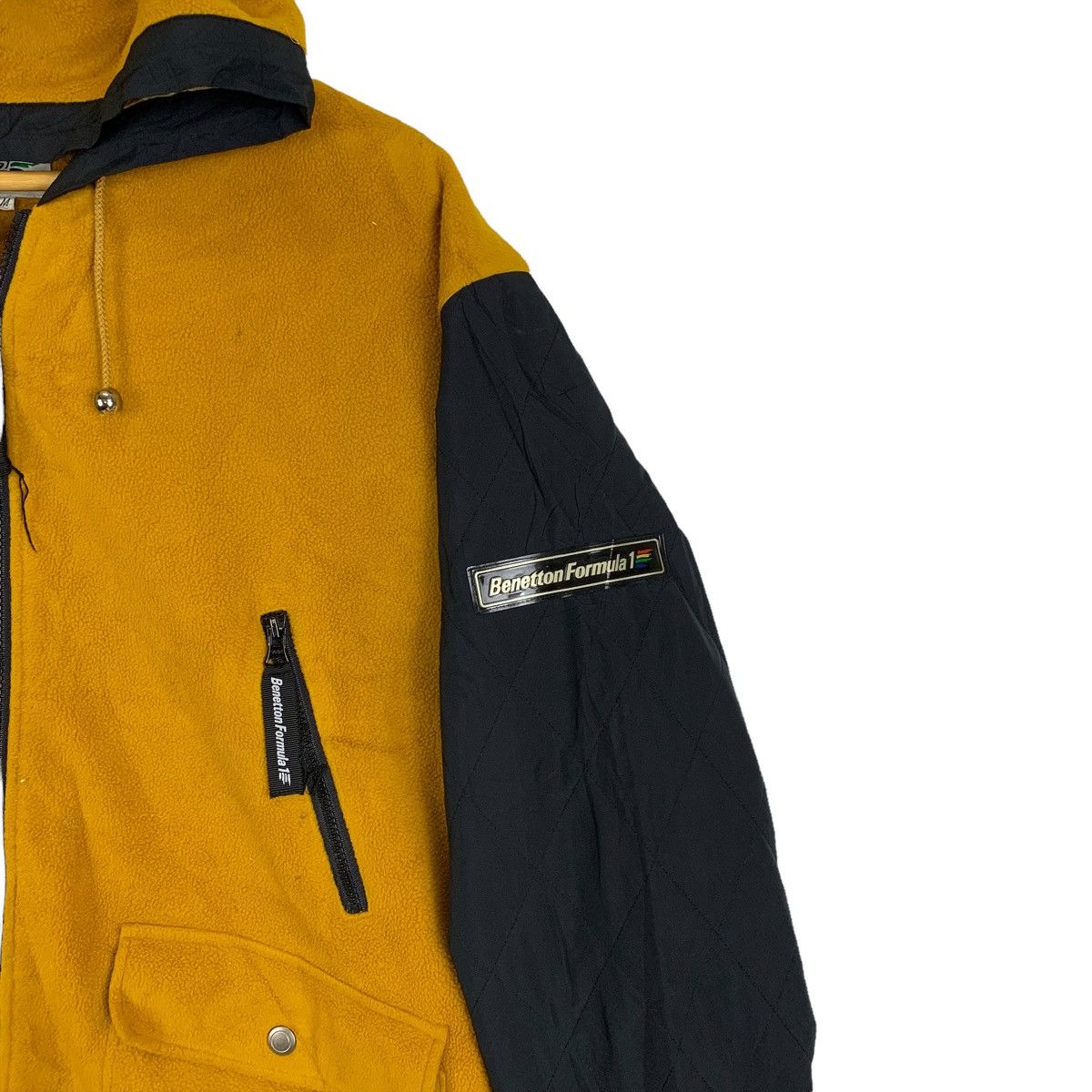 Benetton Vintage BENETTON Formula 1 Racing Team Fleece Hoodie Jacket Size US M / EU 48-50 / 2 - 10 Thumbnail