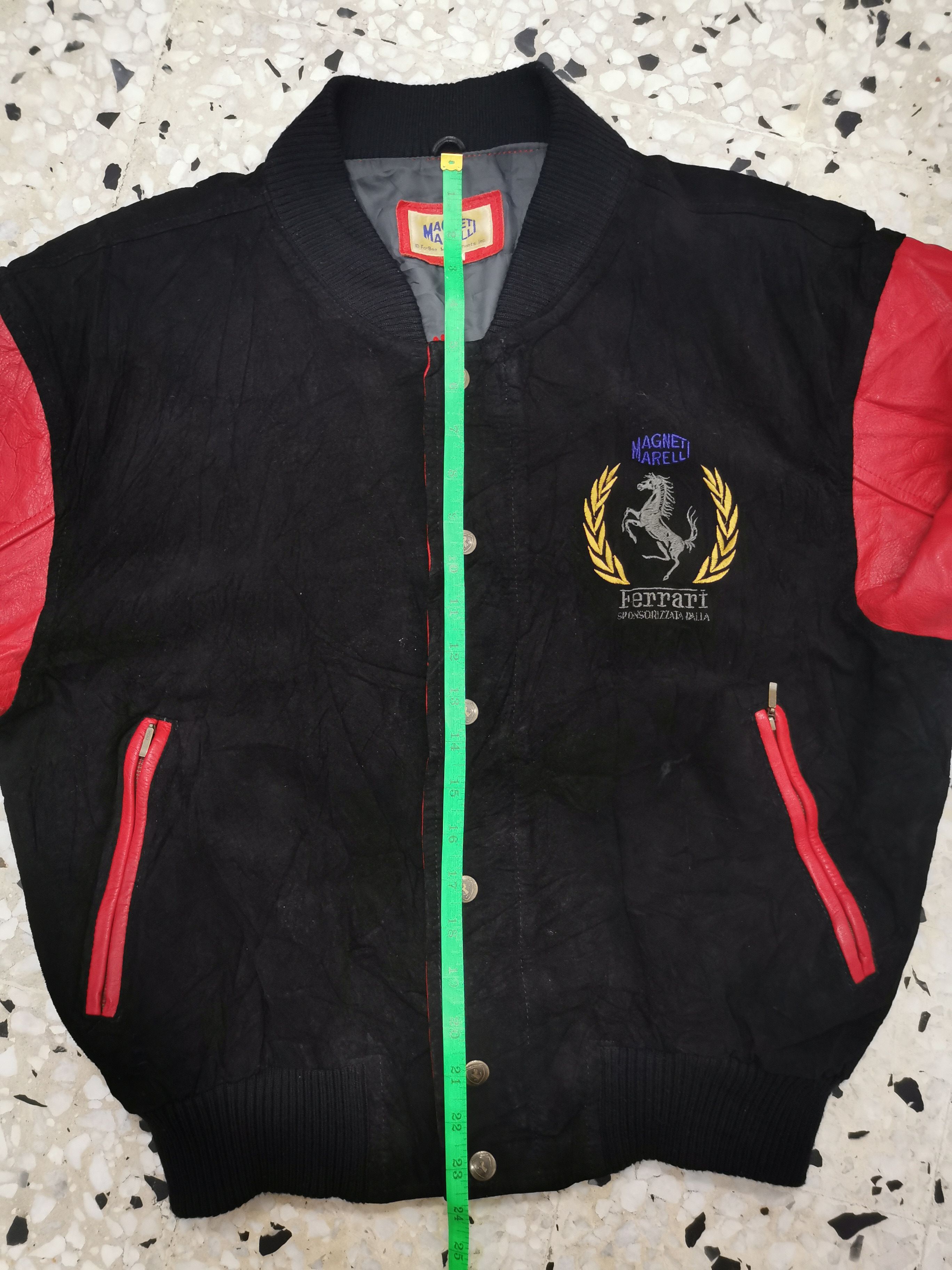 Ferrari Vintage Ferrari Magneti Marelli Leather Arm Varsity Jacket Size US M / EU 48-50 / 2 - 20 Thumbnail