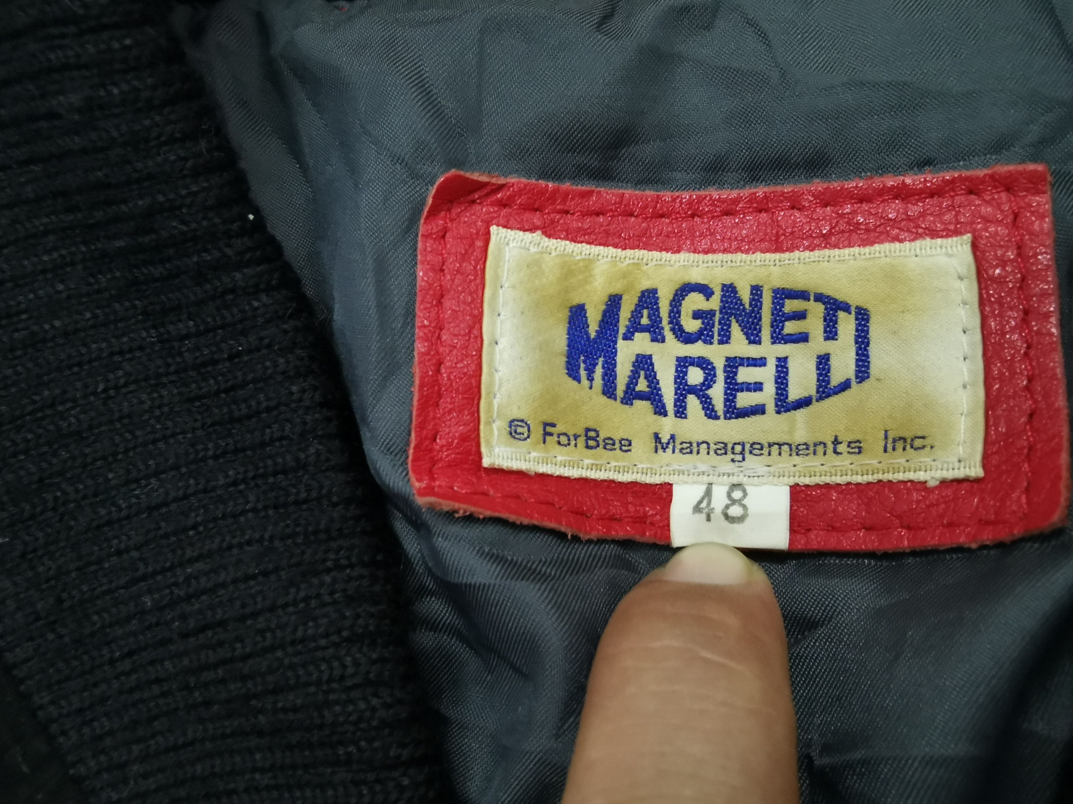 Ferrari Vintage Ferrari Magneti Marelli Leather Arm Varsity Jacket Size US M / EU 48-50 / 2 - 13 Thumbnail