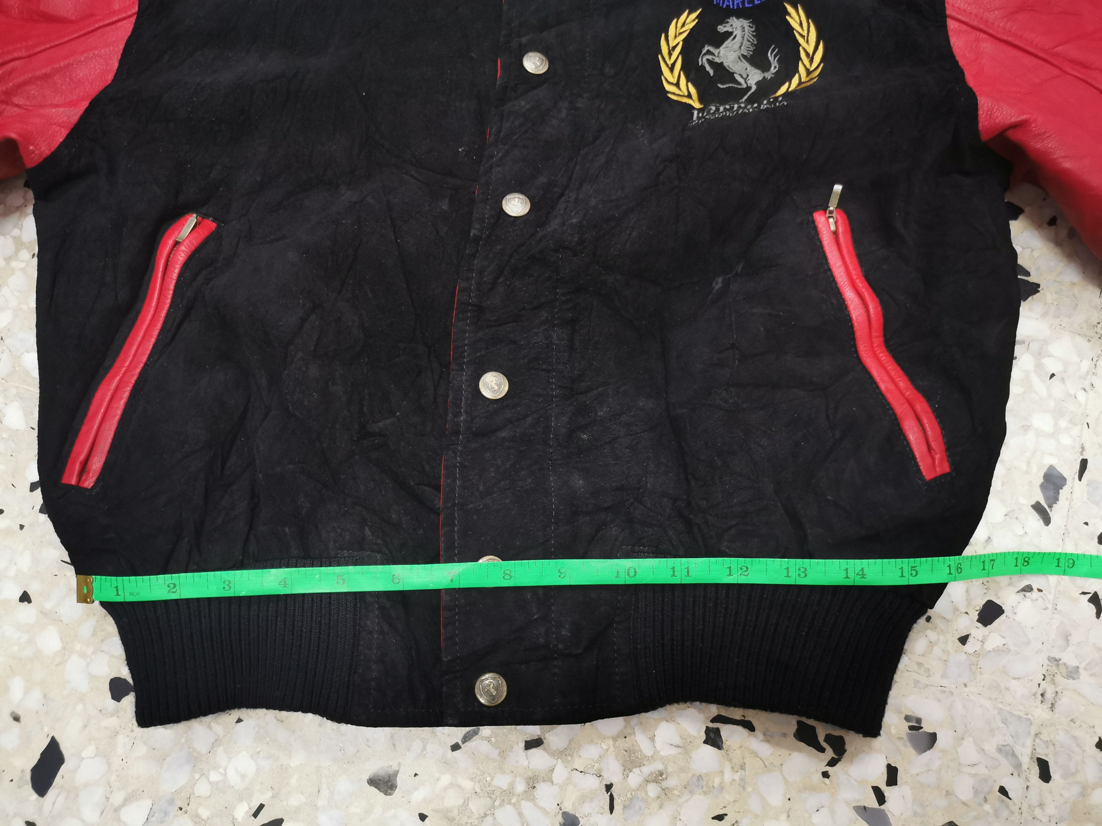 Ferrari Vintage Ferrari Magneti Marelli Leather Arm Varsity Jacket Size US M / EU 48-50 / 2 - 17 Thumbnail