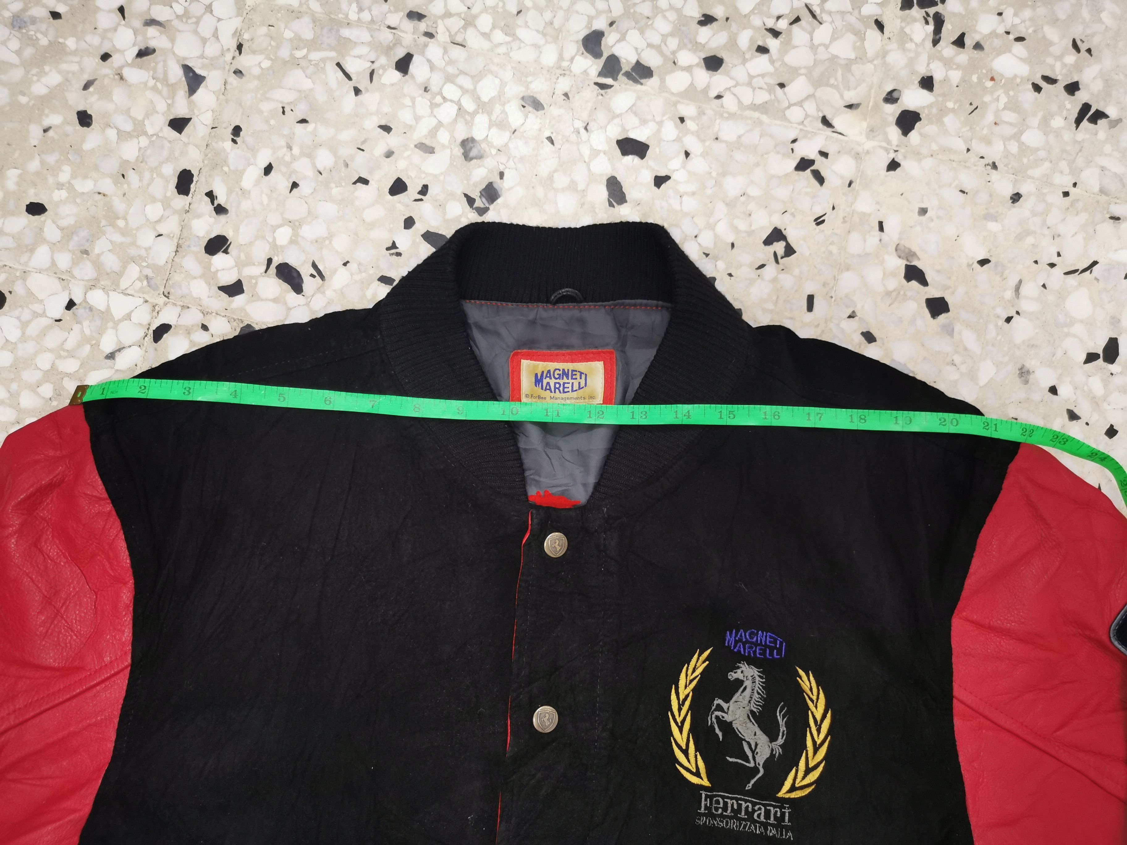 Ferrari Vintage Ferrari Magneti Marelli Leather Arm Varsity Jacket Size US M / EU 48-50 / 2 - 19 Thumbnail