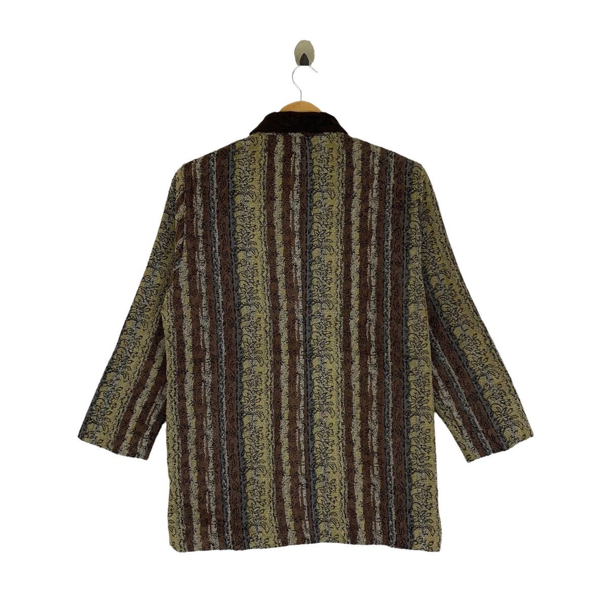 Japanese Brand × Vintage ENIEME Japanese Brand Stripes Wool Button Blazer Coat Jacket Size L / US 10 / IT 46 - 2 Thumbnail