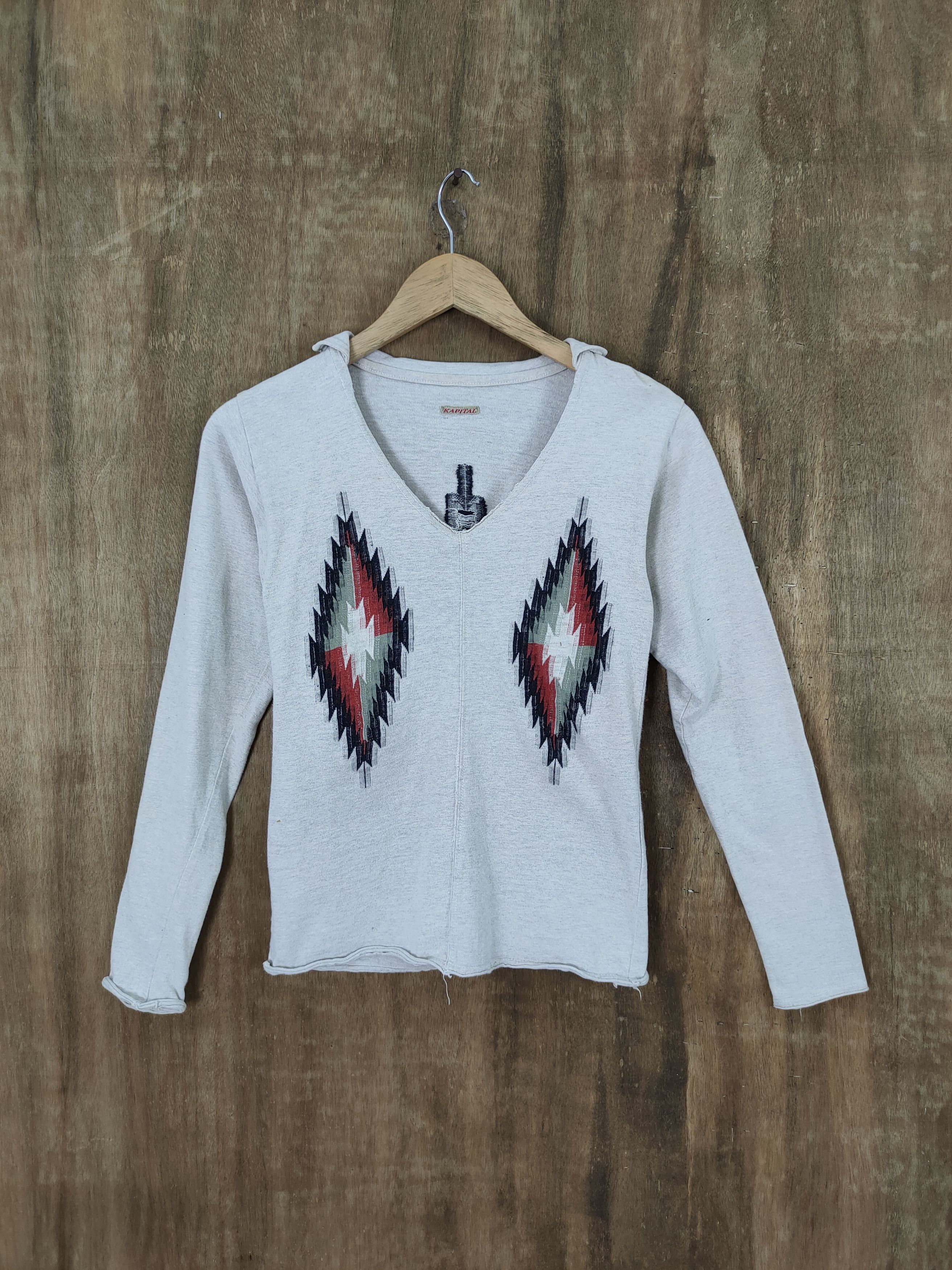 image of Dl Kapital Navajo Knitwear Sweatshirt Japan Size 0 in Cream, Women's