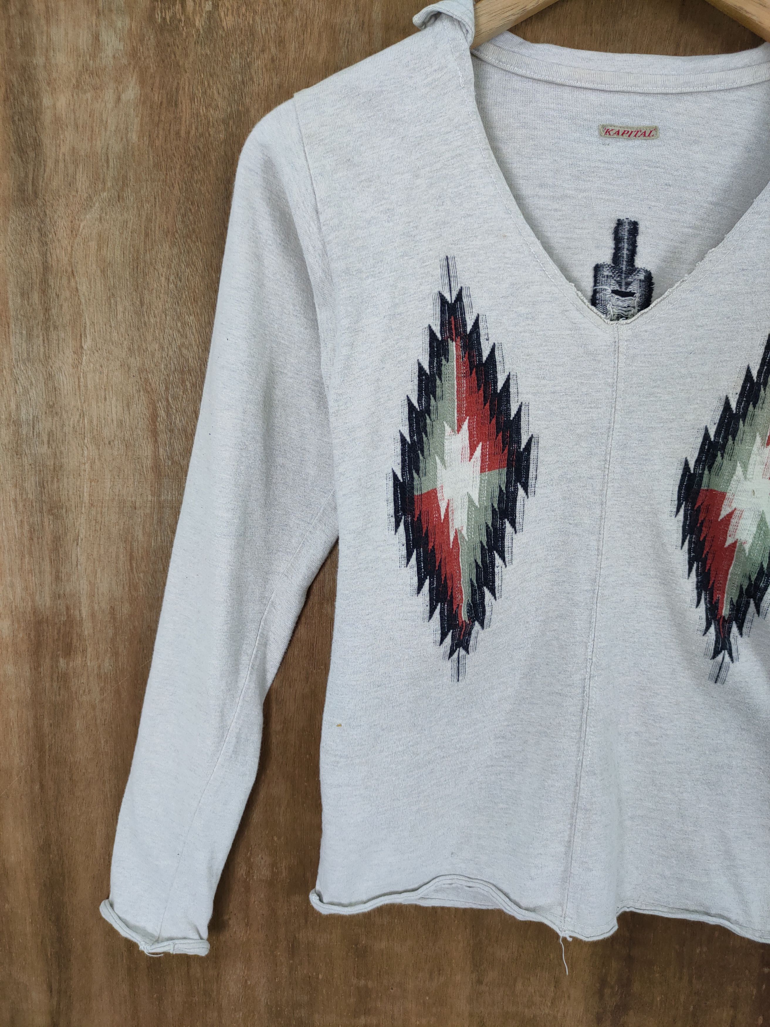 Kapital DL Kapital navajo knitwear sweatshirt japan size 0 Size XS / US 0-2 / IT 36-38 - 2 Thumbnail