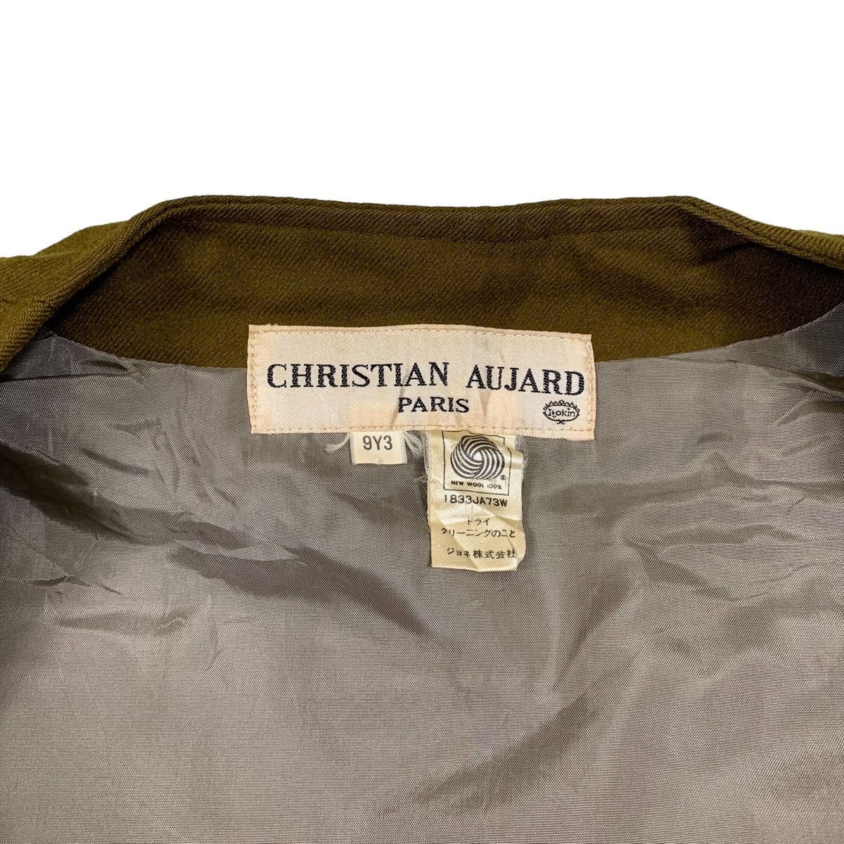 Vintage Vintage CHRISTIAN AUJARD Paris Designer Wool Jacket Size S / US 4 / IT 40 - 6 Thumbnail