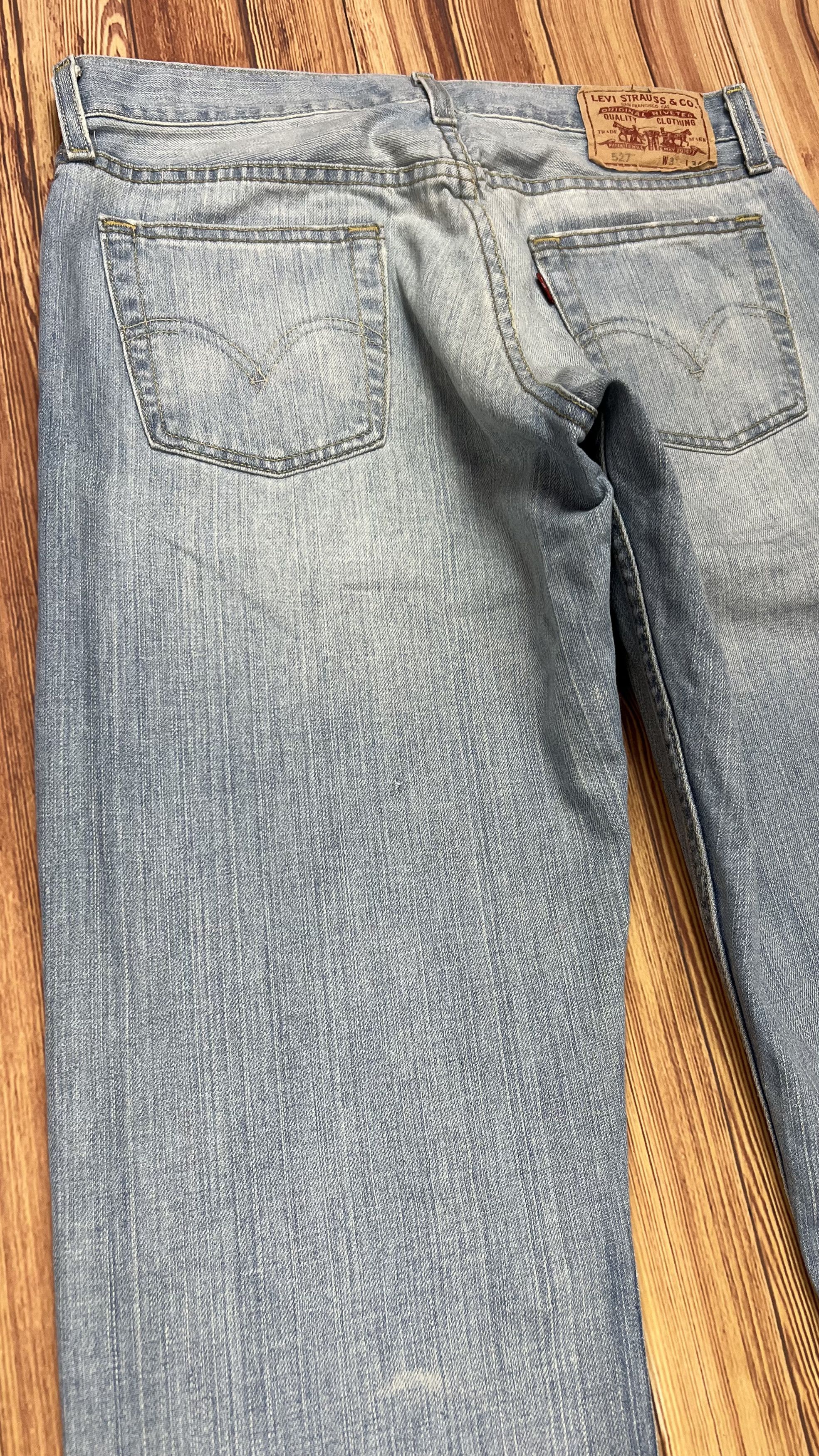 Levi's × Vintage Distressed Levis 527 Bootcut Jeans Size US 32 / EU 48 - 12 Thumbnail