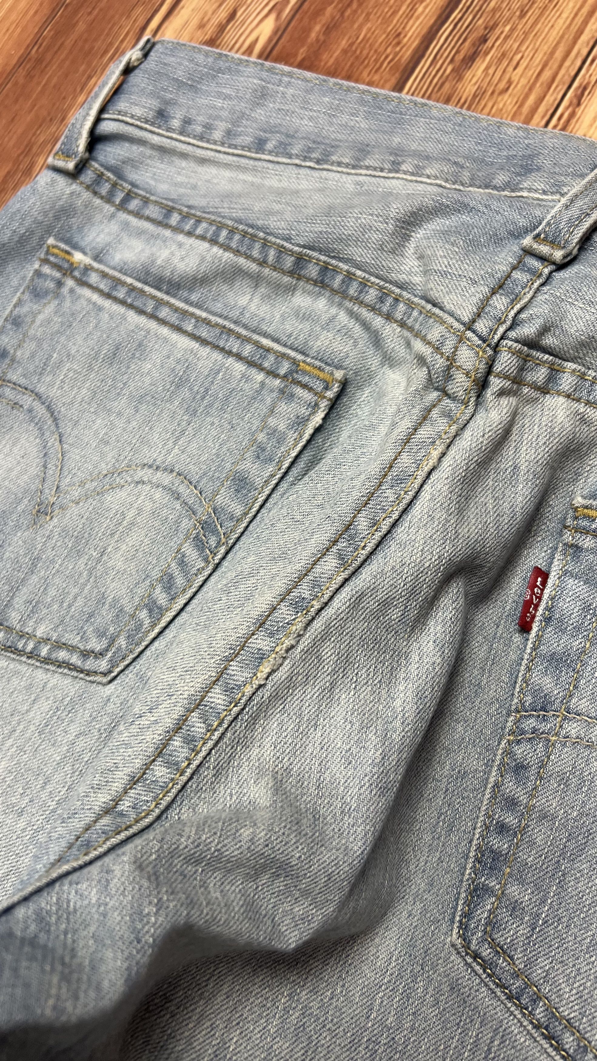 Levi's × Vintage Distressed Levis 527 Bootcut Jeans Size US 32 / EU 48 - 13 Thumbnail