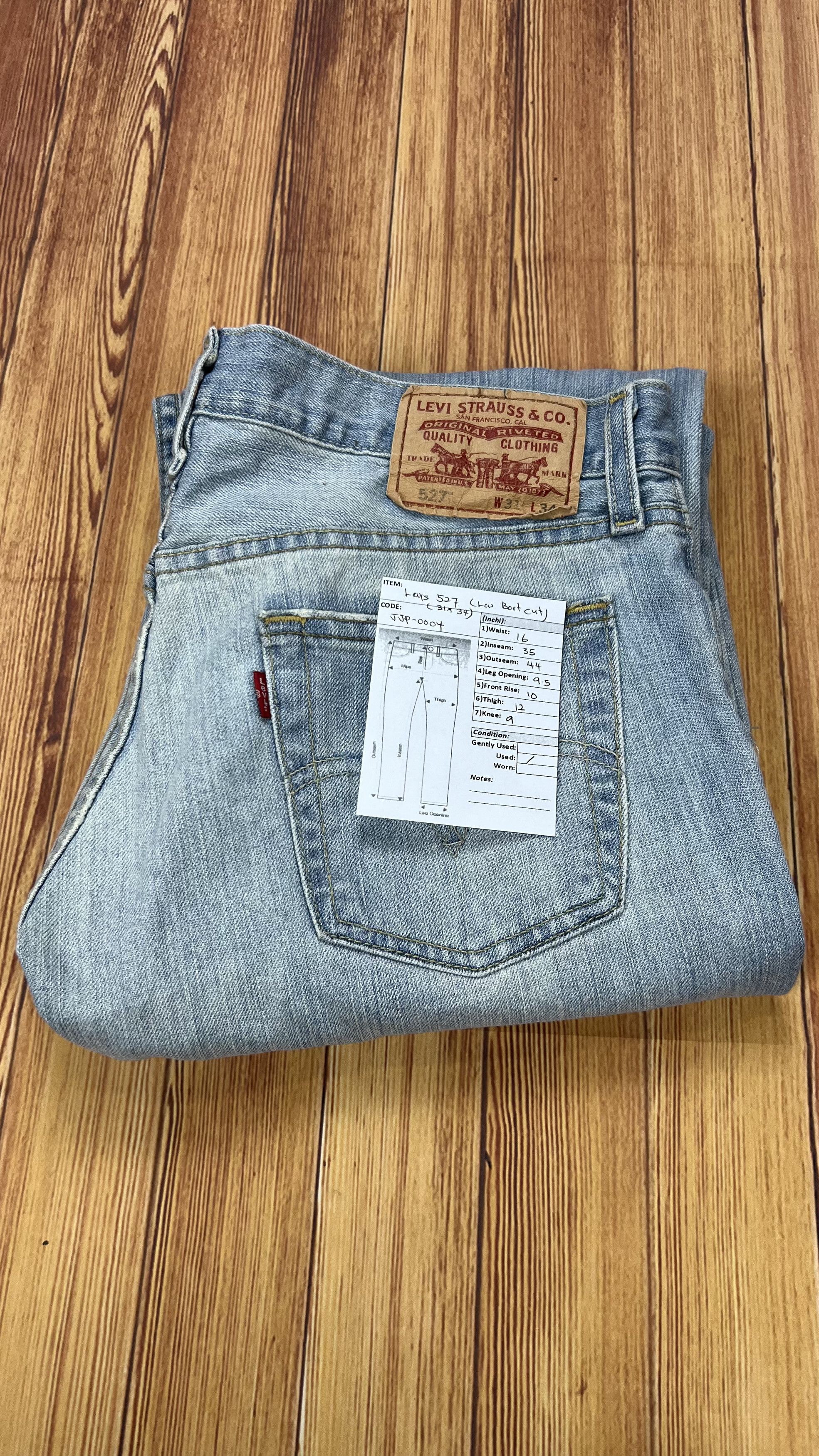 Levi's × Vintage Distressed Levis 527 Bootcut Jeans Size US 32 / EU 48 - 18 Thumbnail