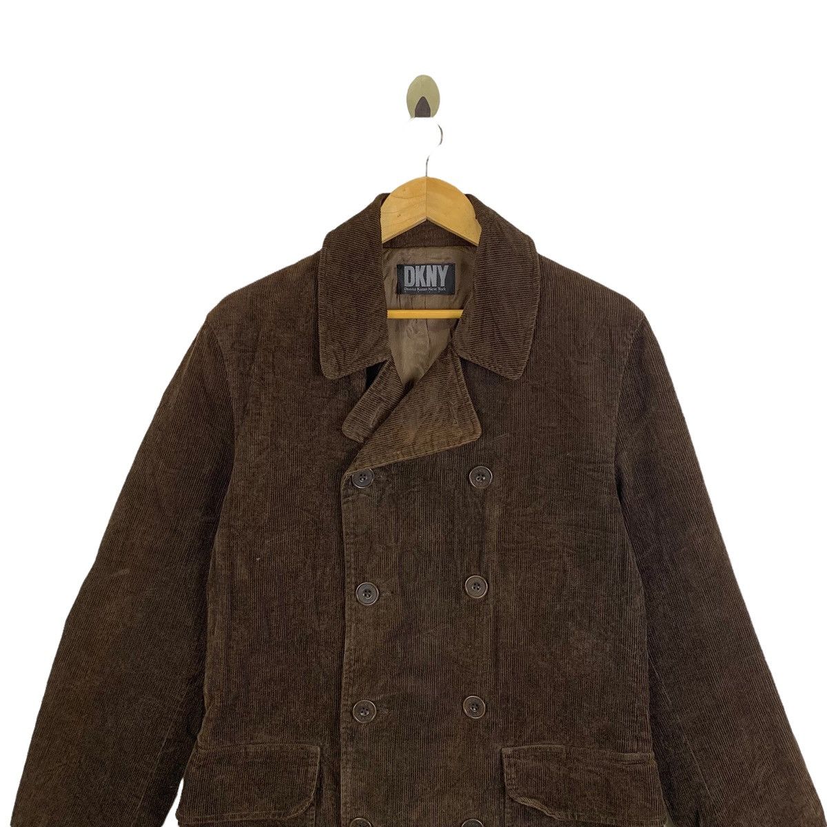 DKNY Vintage Donna Karan New York DKNY Coduroy Peacoat Jacket Size US S / EU 44-46 / 1 - 5 Thumbnail