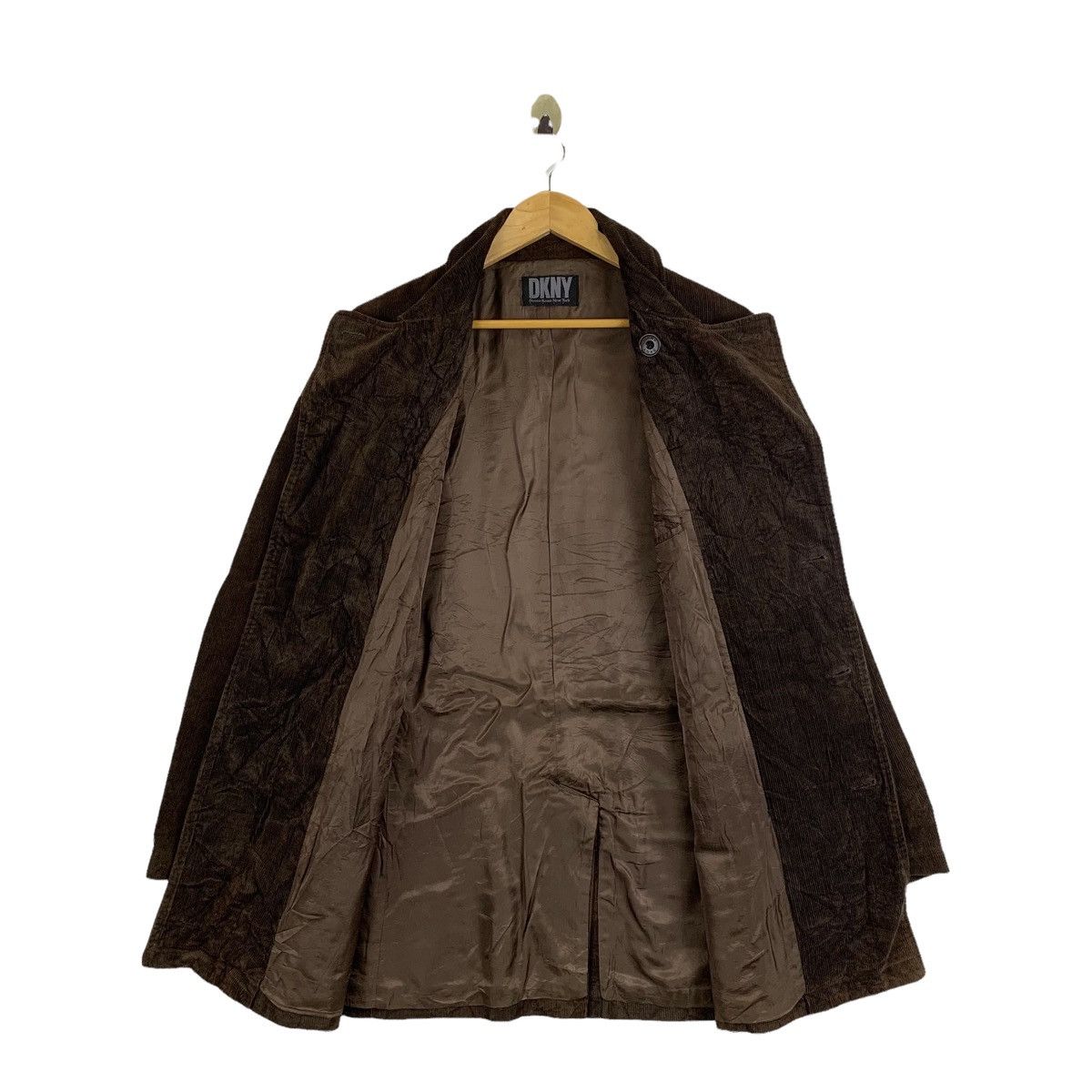 DKNY Vintage Donna Karan New York DKNY Coduroy Peacoat Jacket Size US S / EU 44-46 / 1 - 3 Thumbnail
