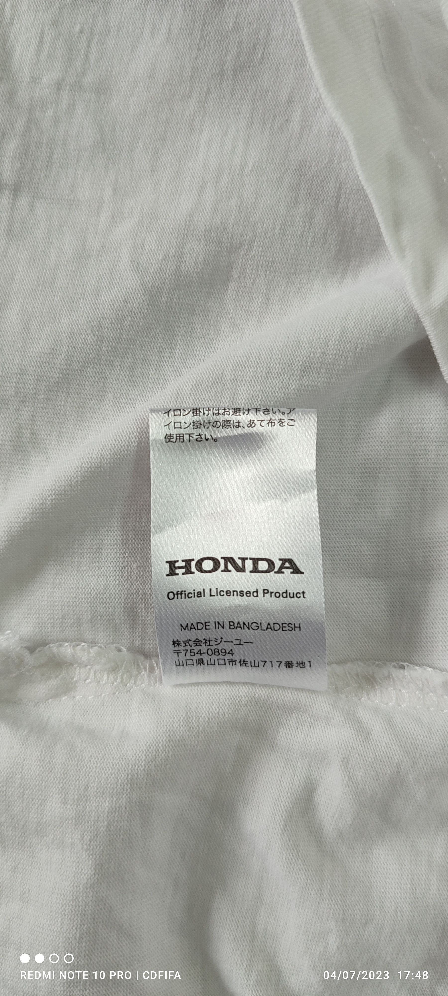 GU GU X Honda Racing T-shirt Size US M / EU 48-50 / 2 - 8 Thumbnail