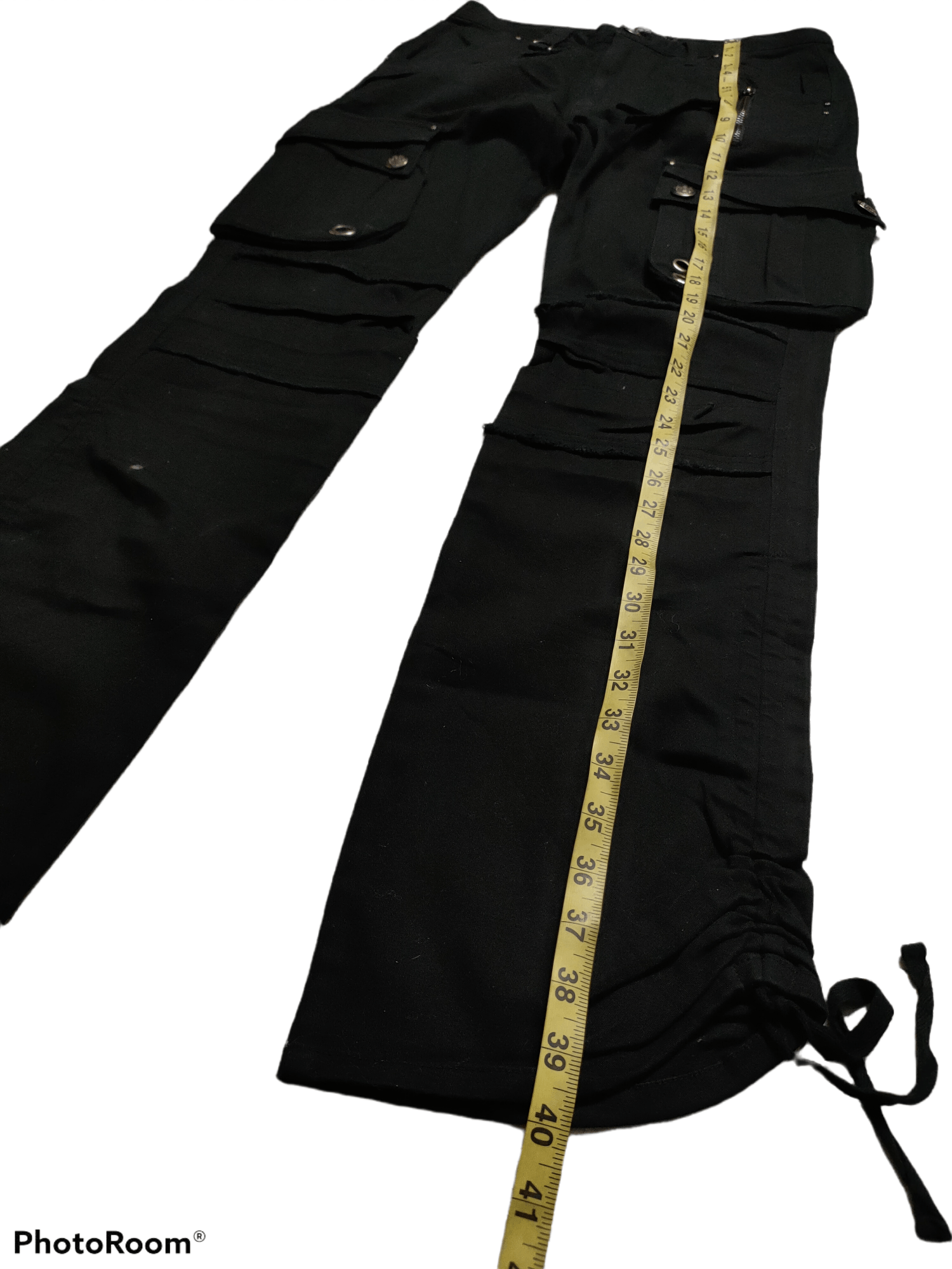 Japanese Brand Black Pant Multipocket Design x Punk Cargo Pant Size US 30 / EU 46 - 8 Thumbnail