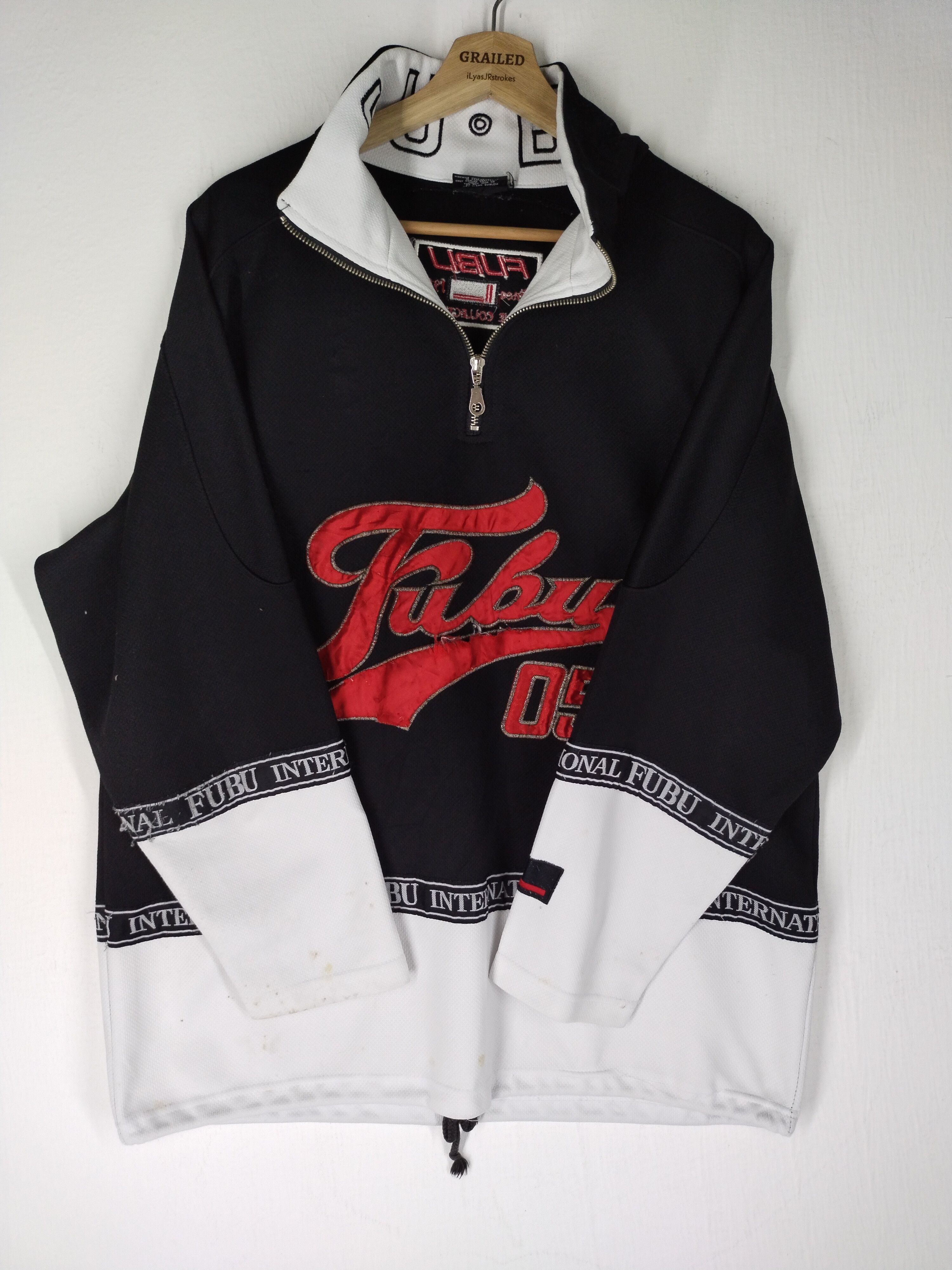 Fubu VINTAGE FUBU EMBROIDERY HALF ZIPPER JACKET Size US M / EU 48-50 / 2 - 4 Thumbnail