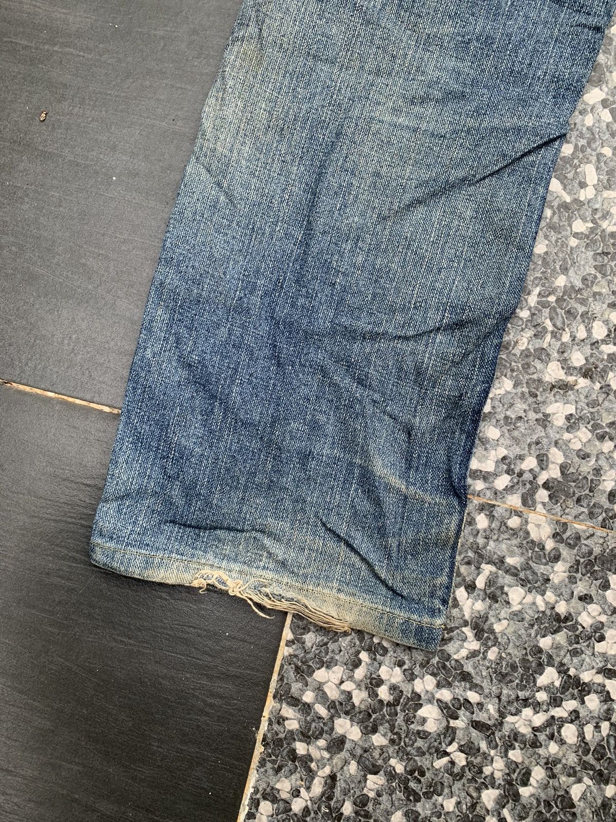 Levi's Faded Mud Levis 533 Distressed Denim Size US 31 - 8 Thumbnail