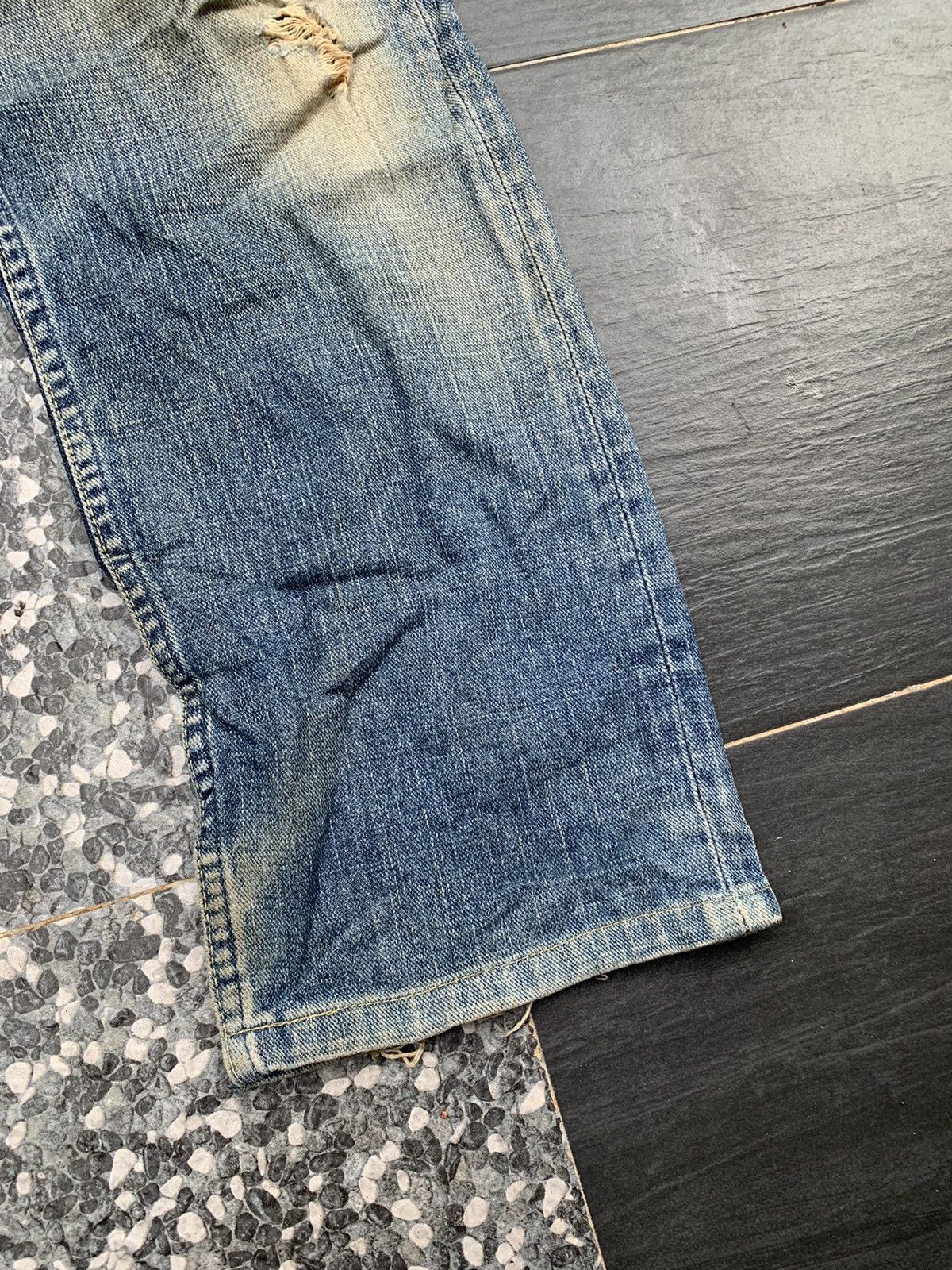 Levi's Faded Mud Levis 533 Distressed Denim Size US 31 - 3 Thumbnail