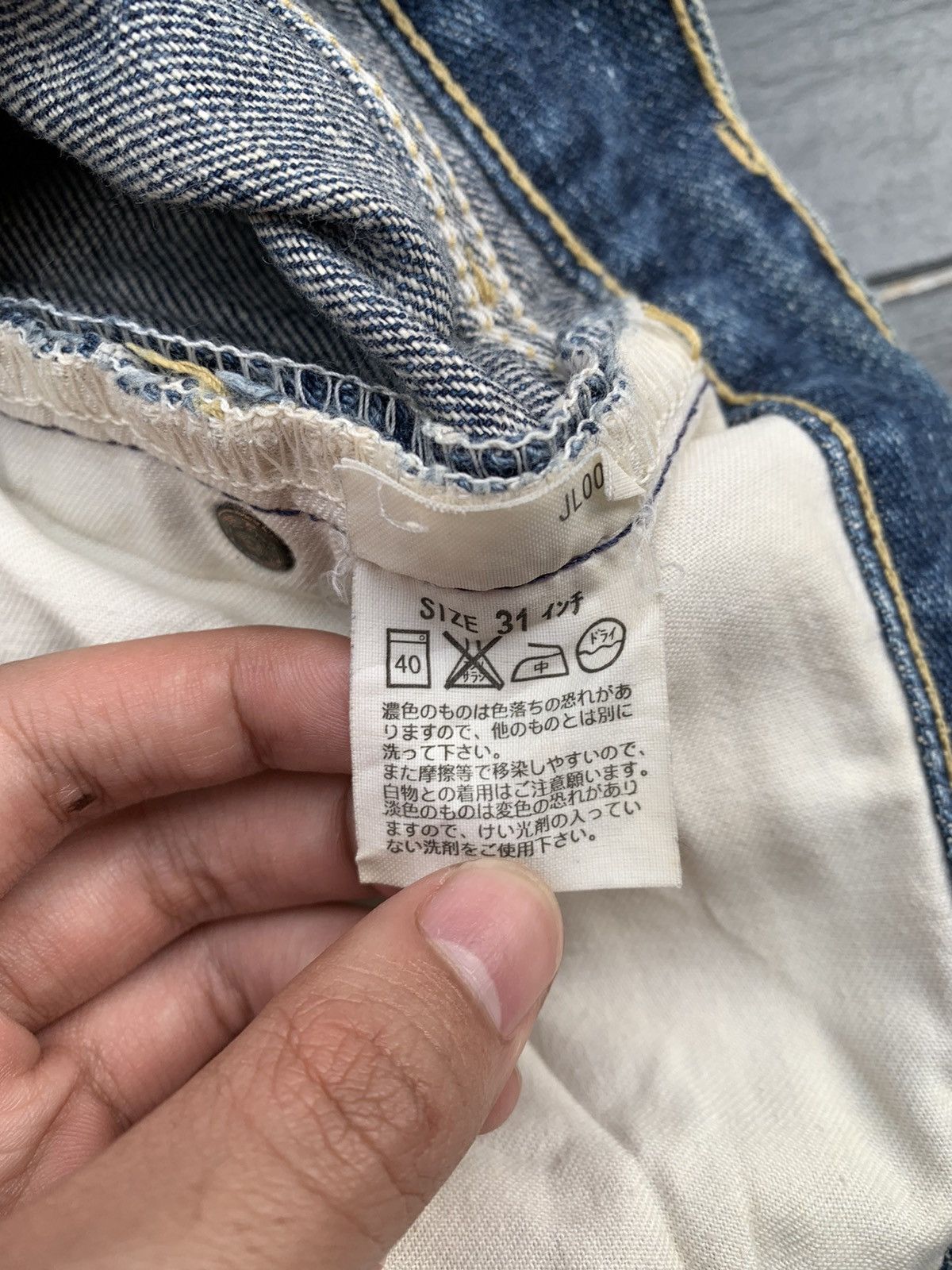 Levi's Faded Mud Levis 533 Distressed Denim Size US 31 - 6 Thumbnail